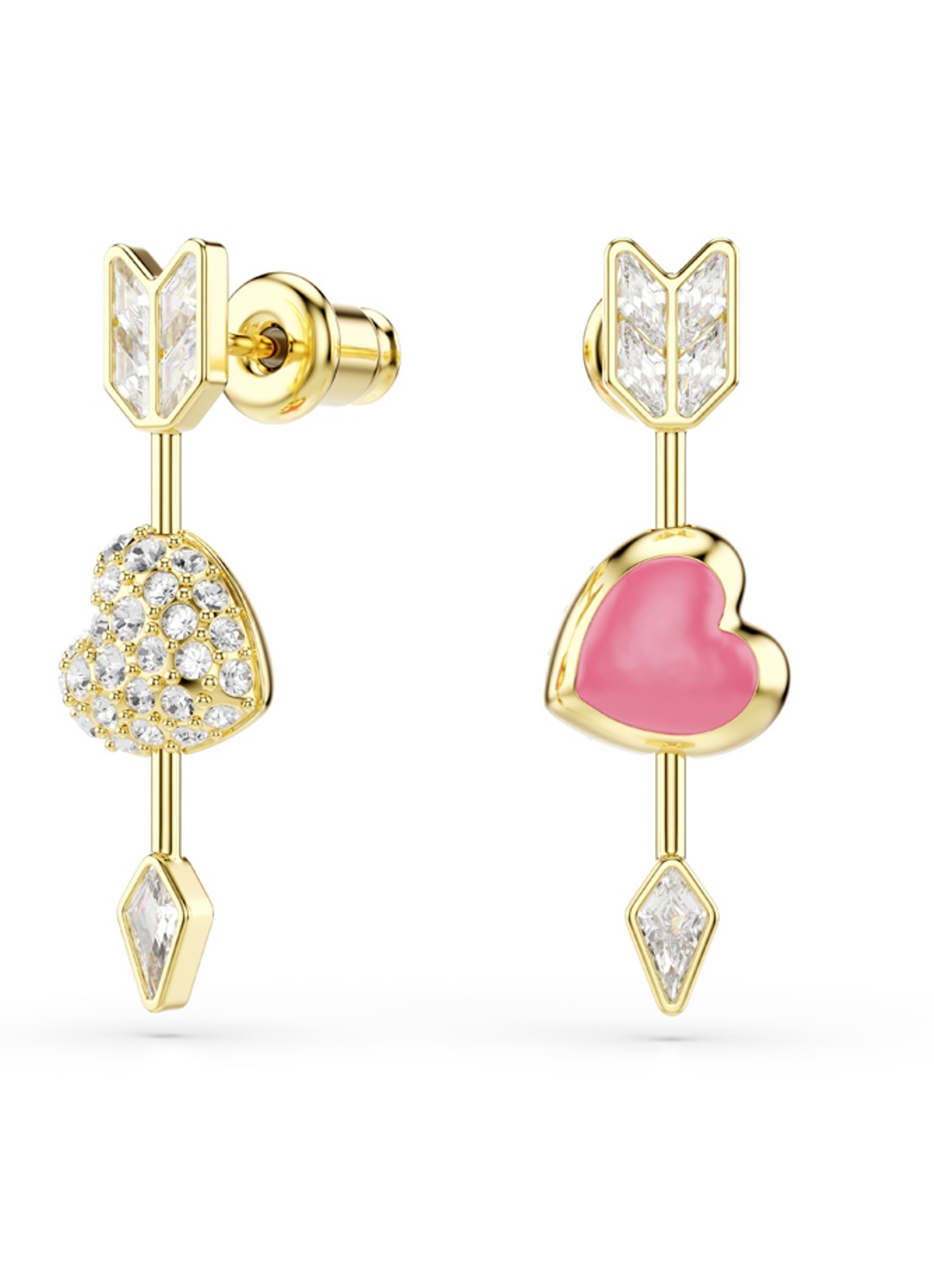 Swarovski Idyllia OORSTEKERS ARROW WHI/GOS - detail 6 goud