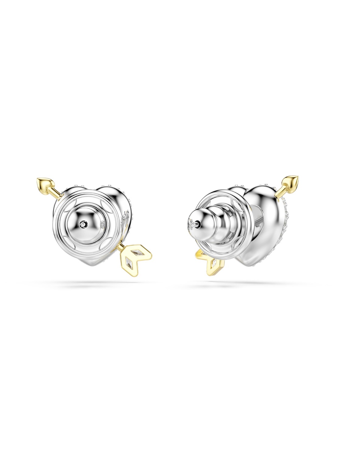 Swarovski Idyllia oorstekers met kristal - detail 4 zilver