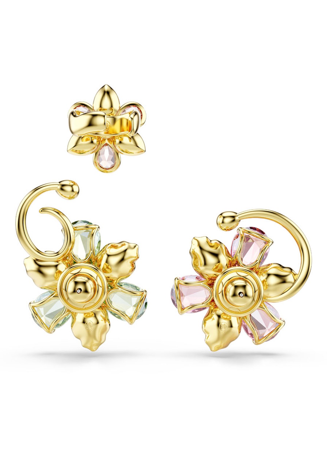 Swarovski Idyllia oorstekers verguld set van 3  - detail 3 goud