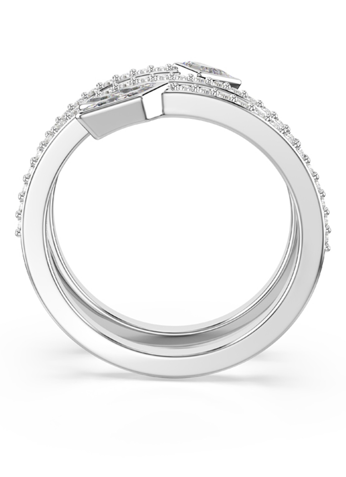 Swarovski Idyllia ring met kristal 55 - detail 3 zilver