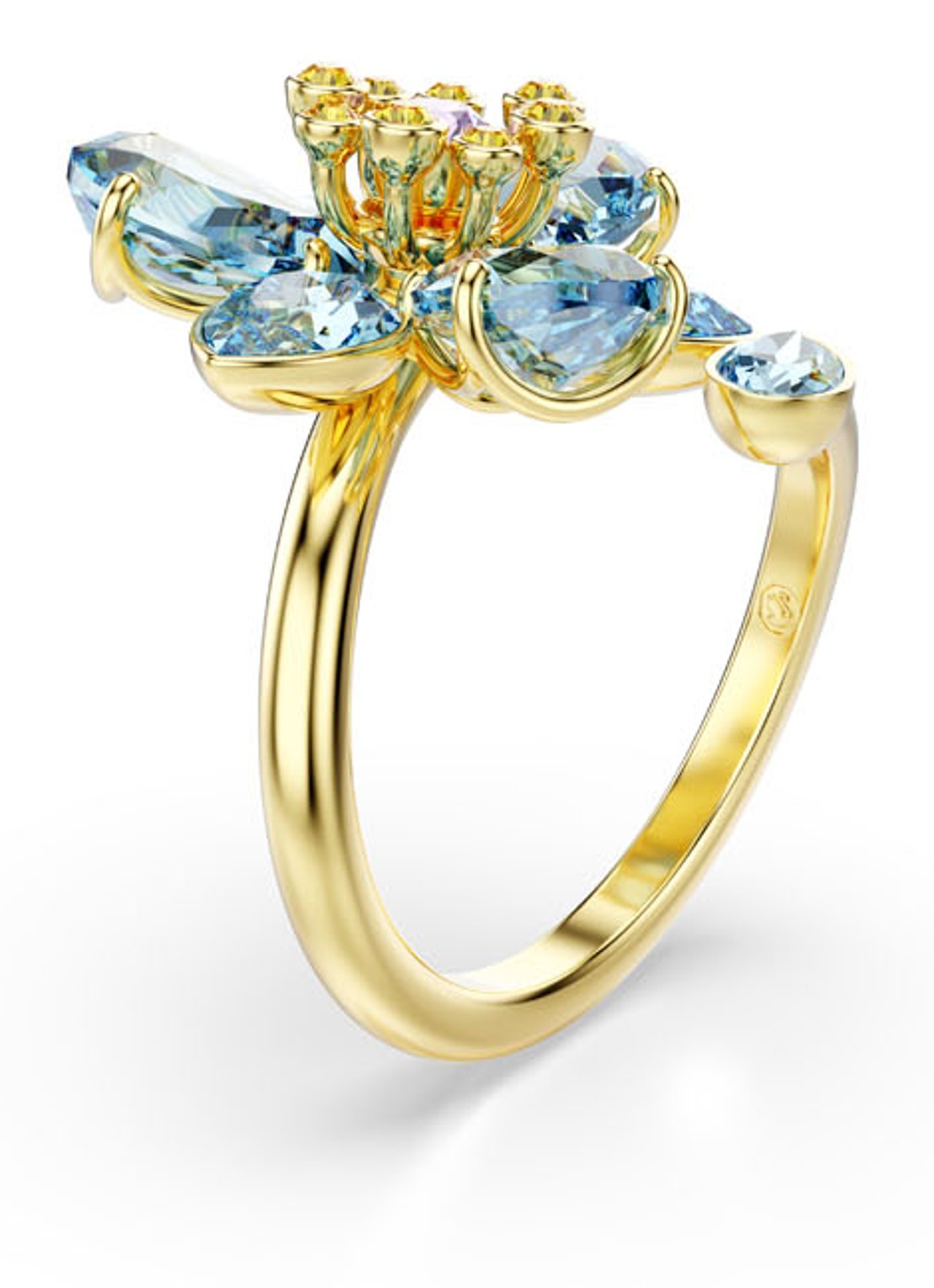Swarovski Idyllia ring verguld 52 - detail 2 goud