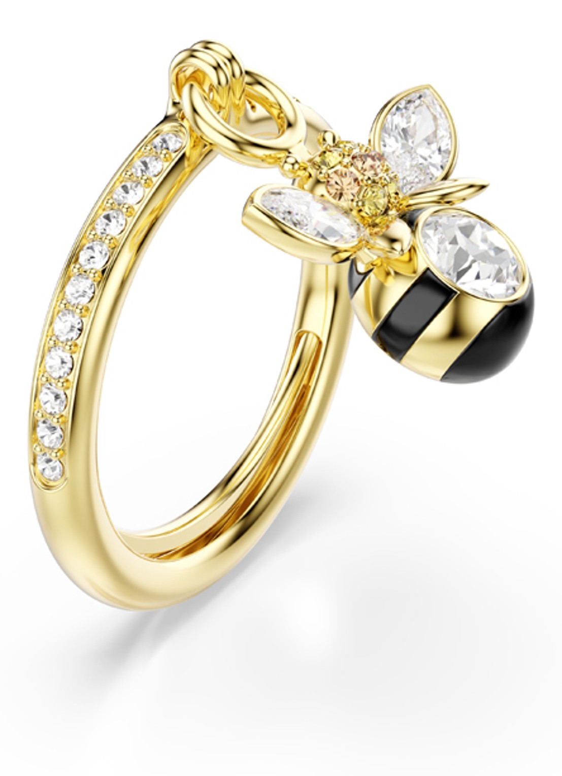 Swarovski Idyllia ring verguld 55-60 - detail goud