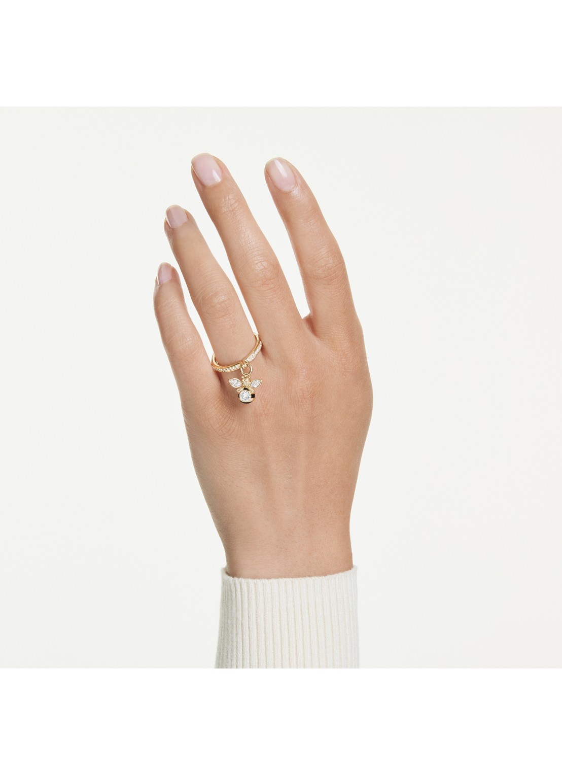 Swarovski Idyllia ring verguld 55-60 - detail 5 goud