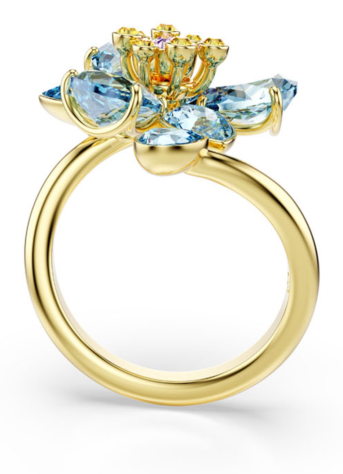 Swarovski Idyllia ring verguld 60 - detail 2 goud