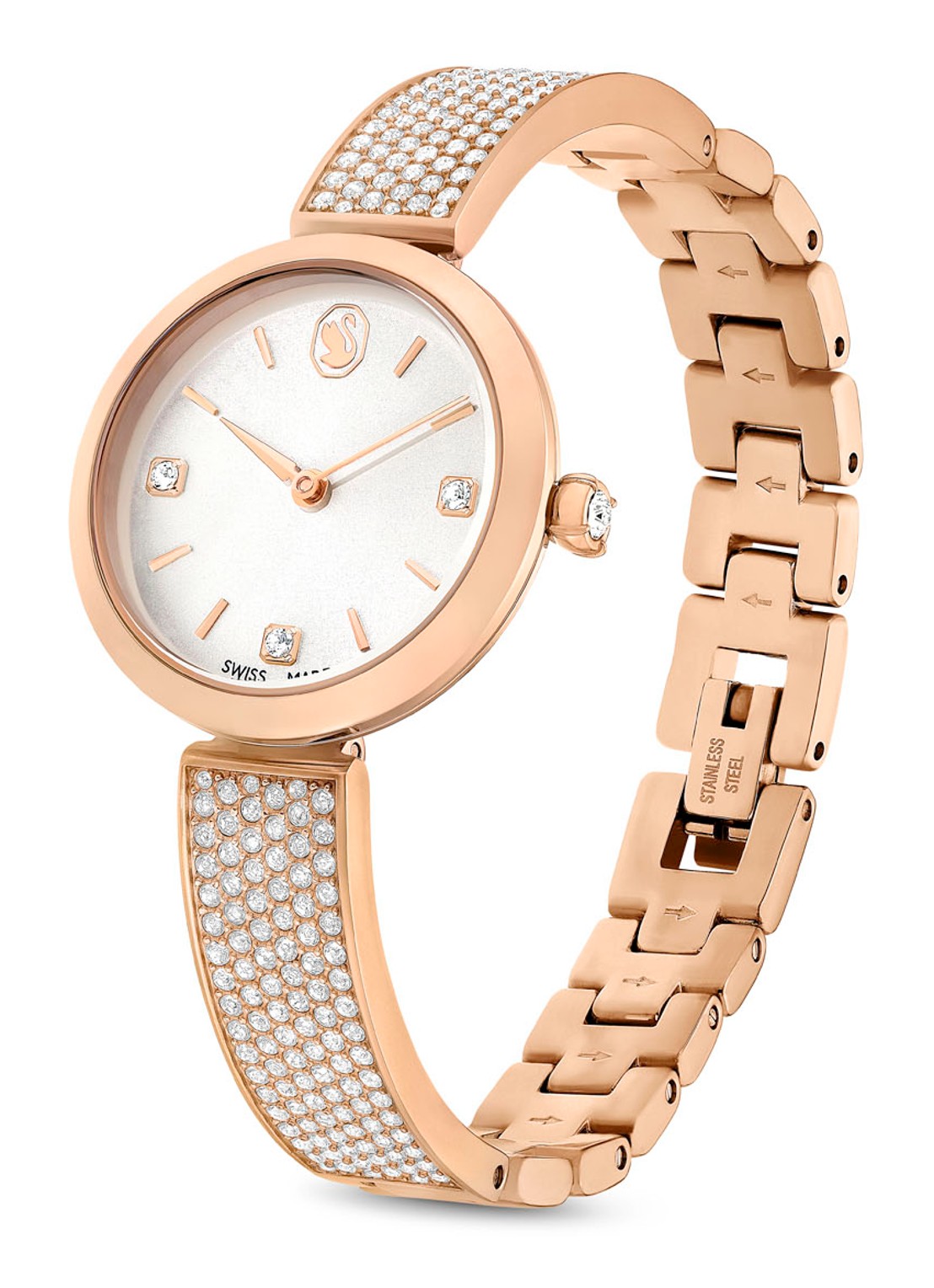 Swarovski Illumina horloge 5671202 - detail roségoud