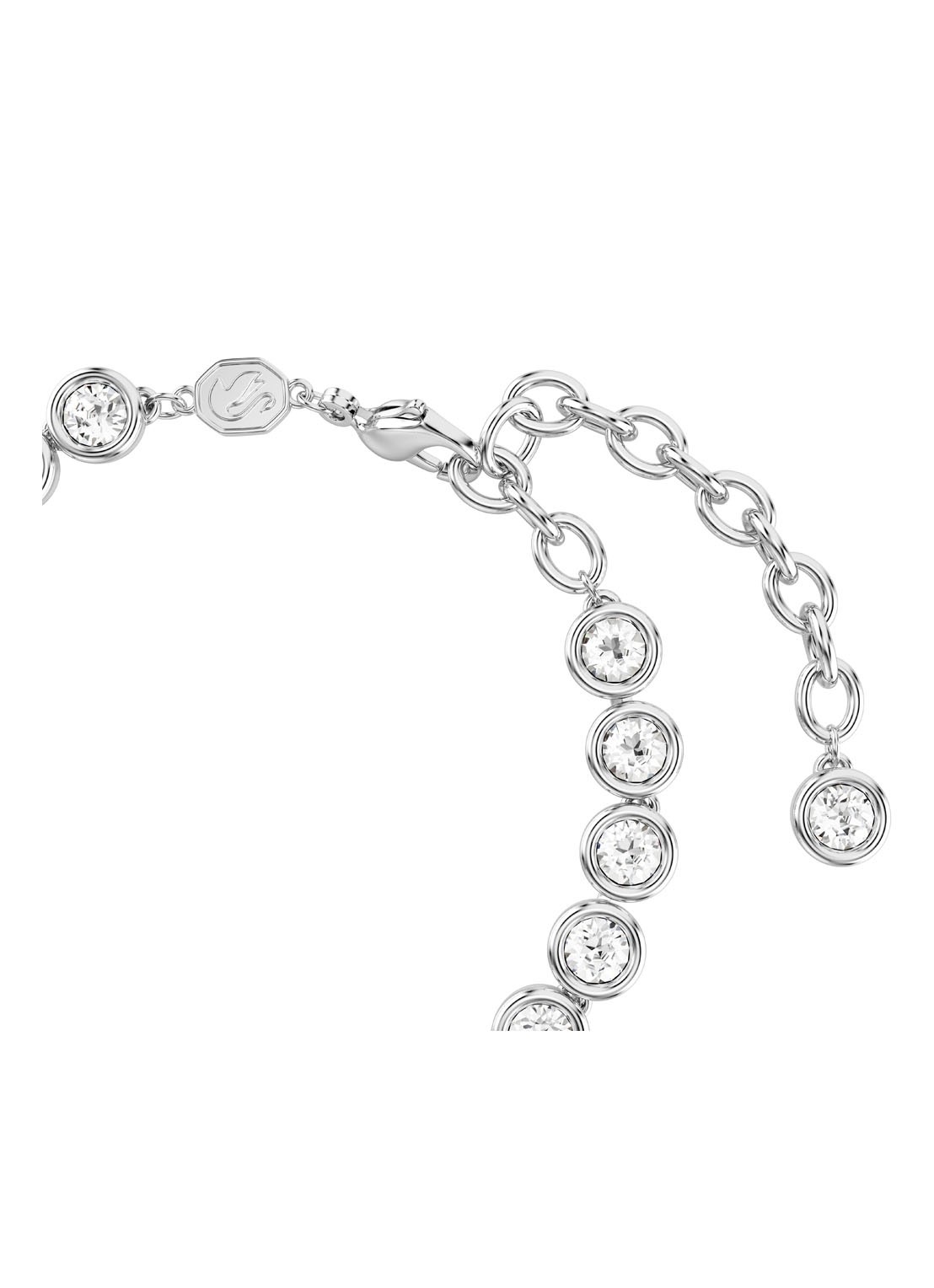 Swarovski Imber armband met kristal M - detail 2 zilver