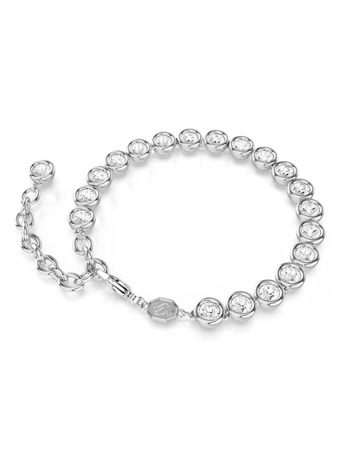 Swarovski Imber armband met kristal M - detail 3 zilver