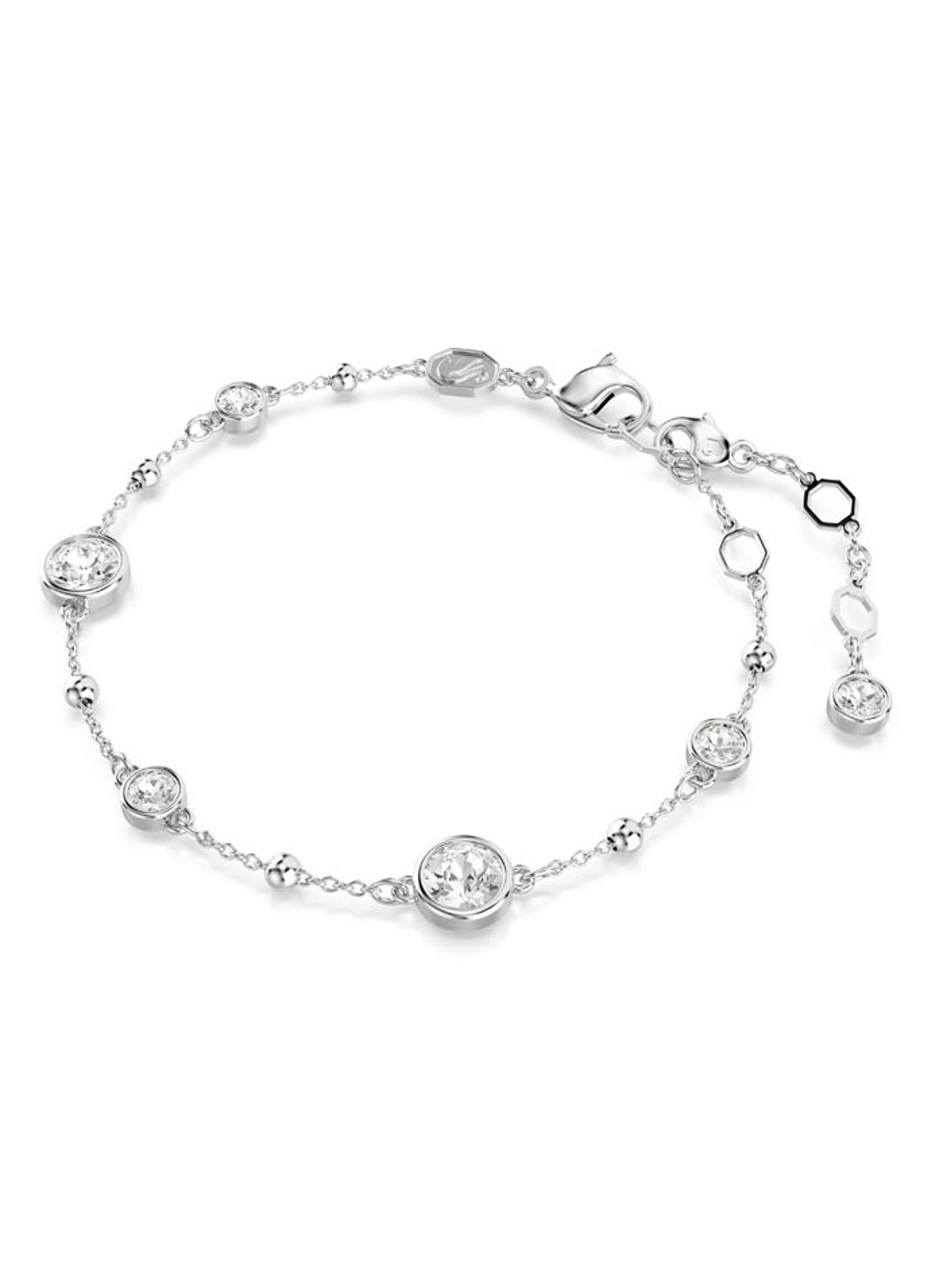 Swarovski Imber armband met kristal M - detail 2 zilver