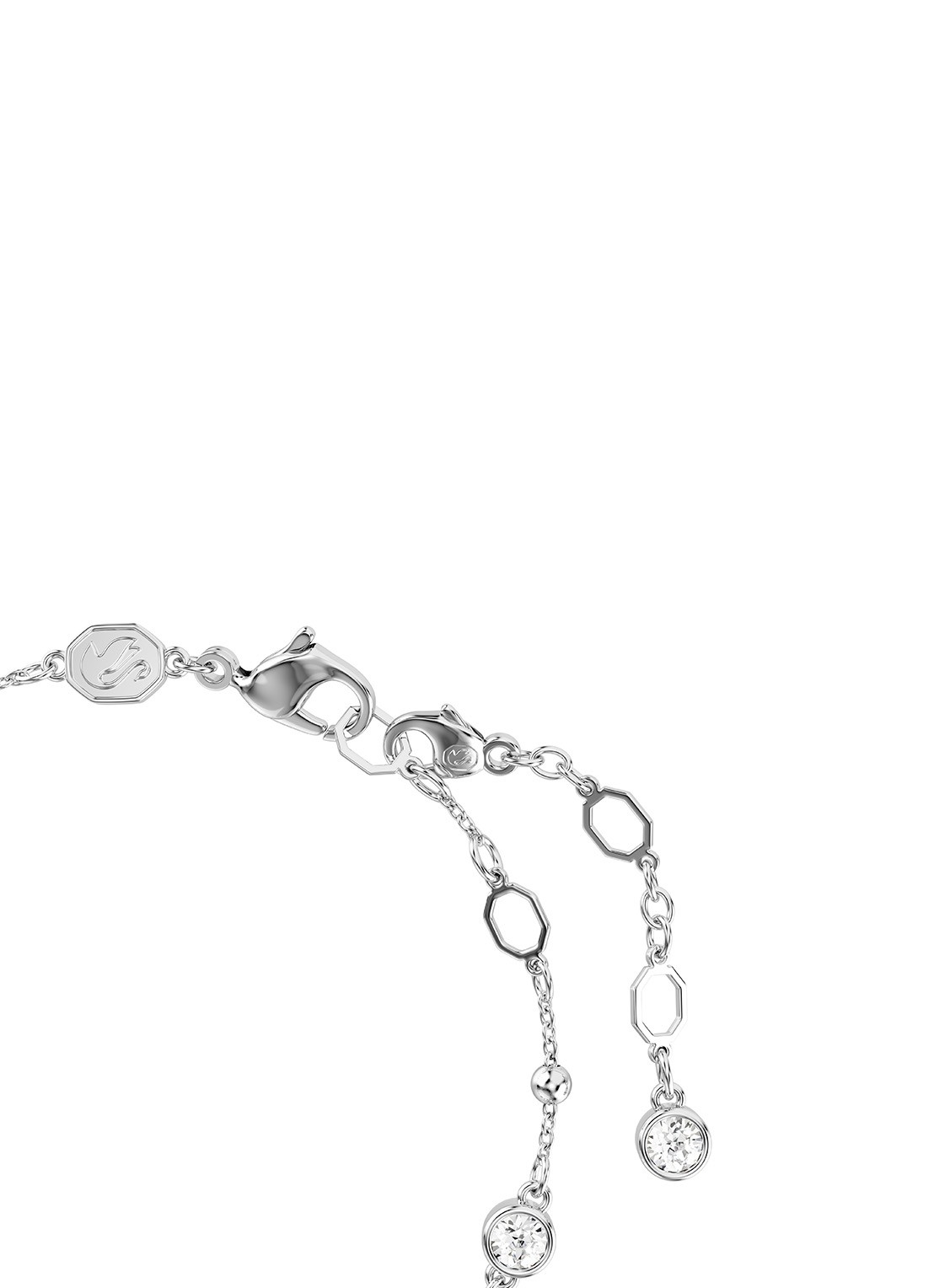 Swarovski Imber armband met kristal M - detail 3 zilver