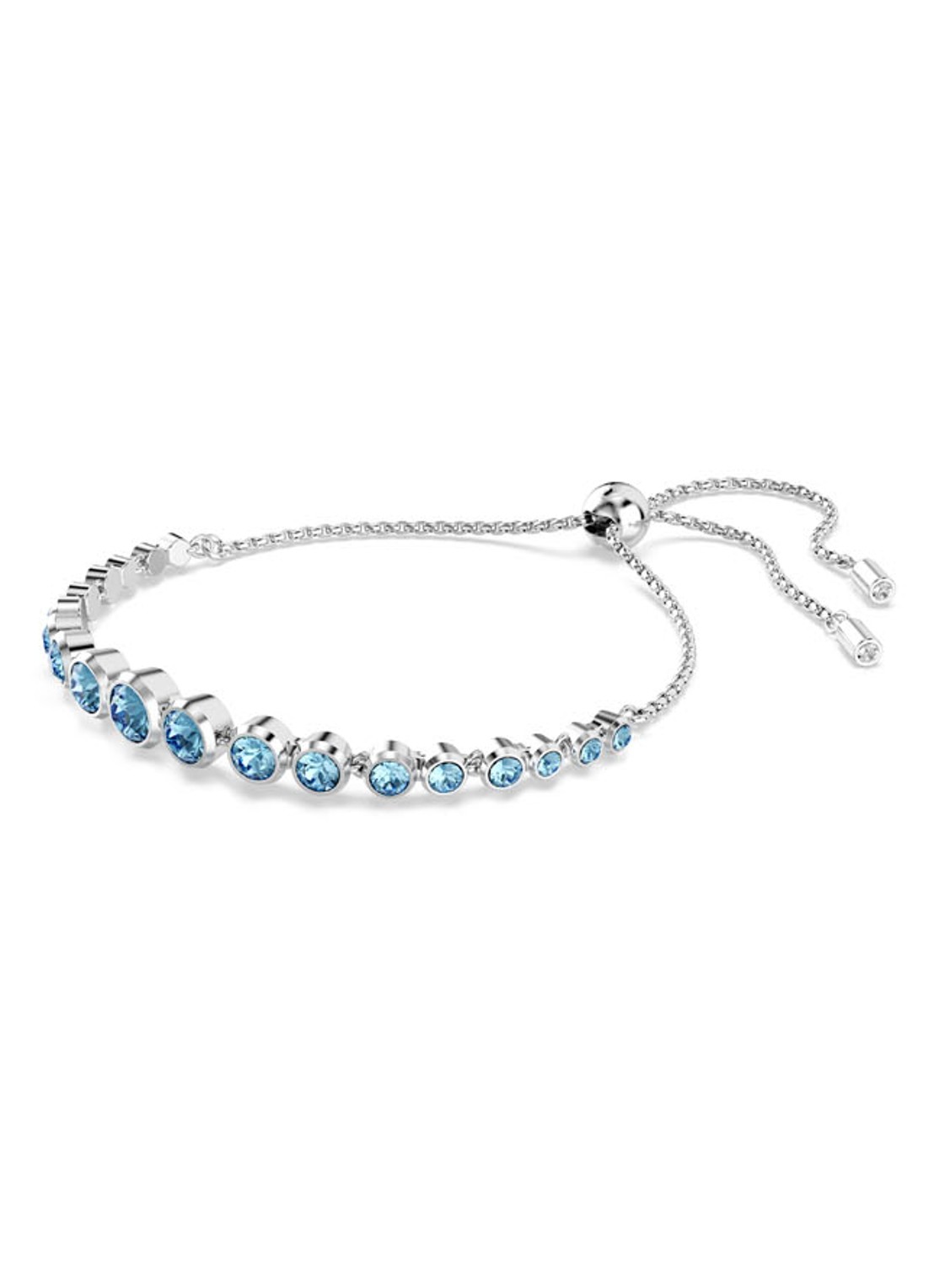 Swarovski Imber armband met kristal M  - detail zilver
