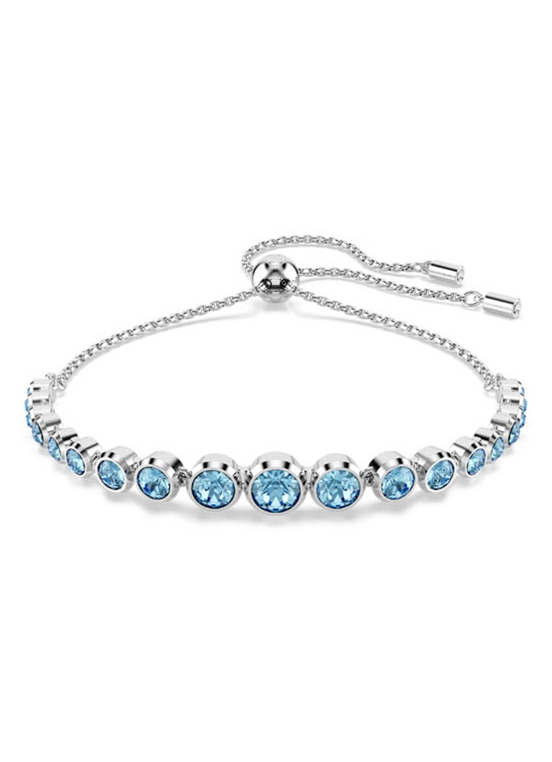 Swarovski Imber armband met kristal M  - voorkant 5 zilver
