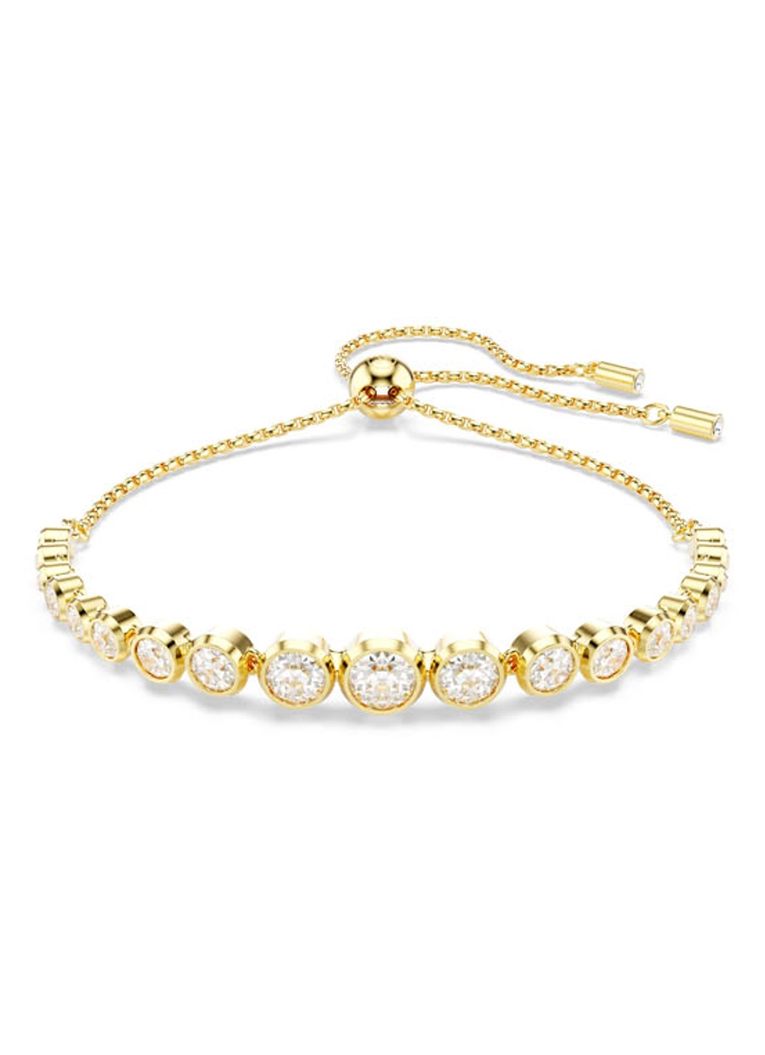 Swarovski Imber armband verguld M  - voorkant goud
