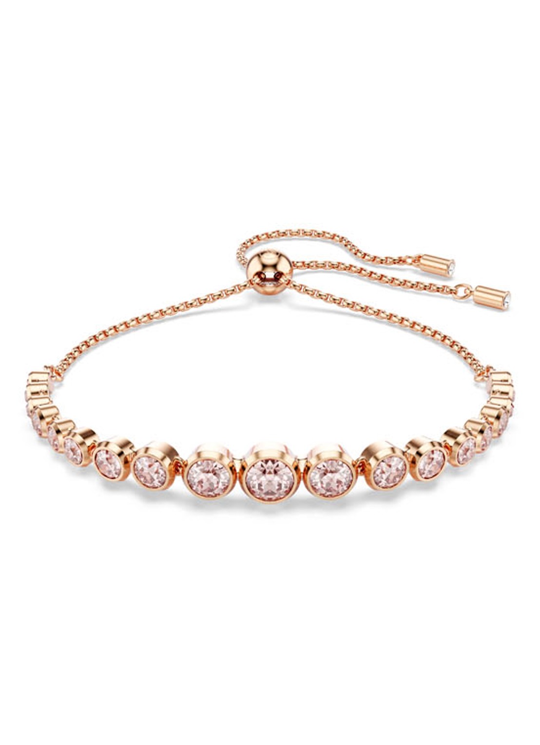 Swarovski Imber armband verguld M - voorkant roségoud