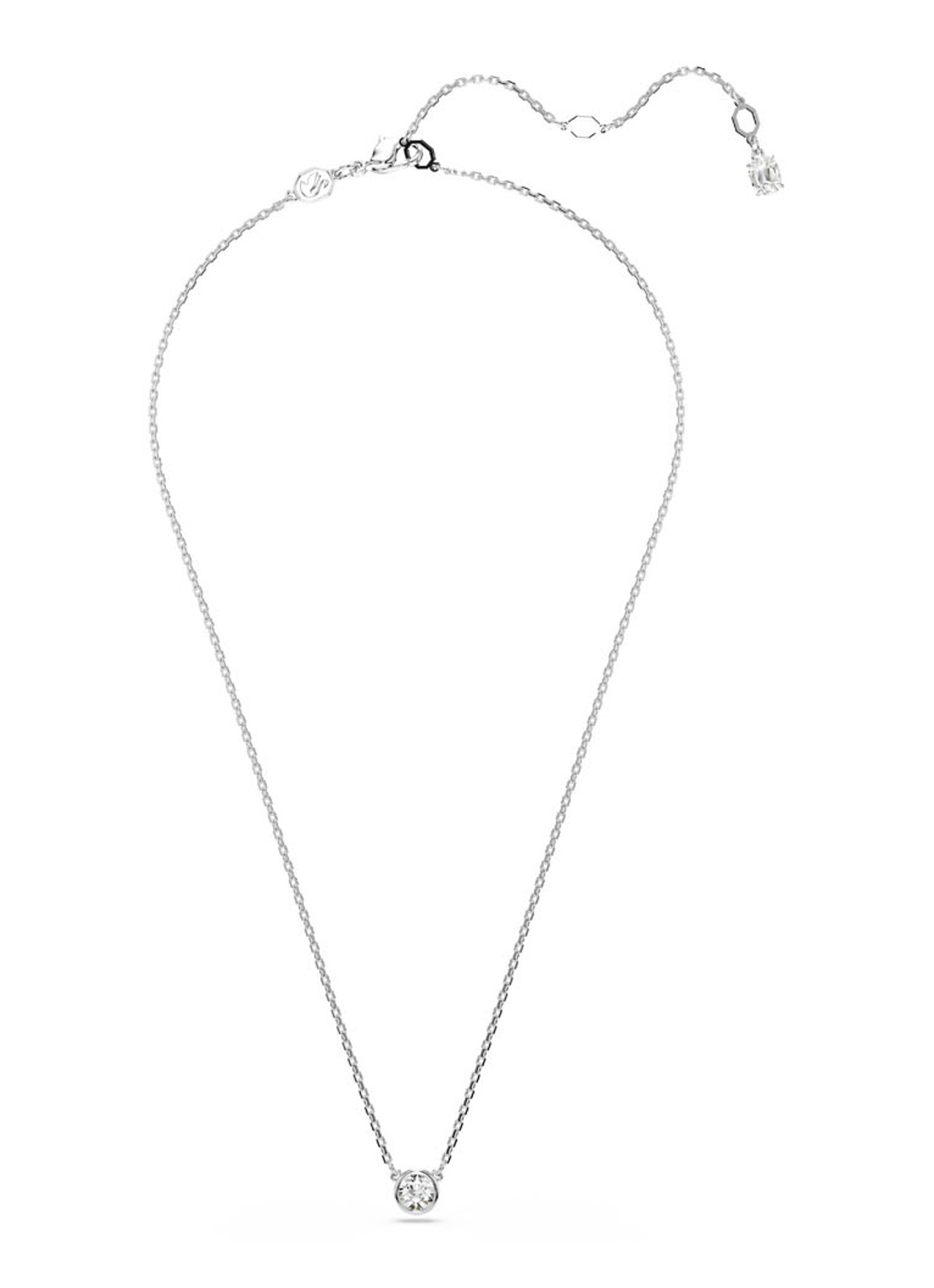 Swarovski Imber ketting met kristal - detail zilver