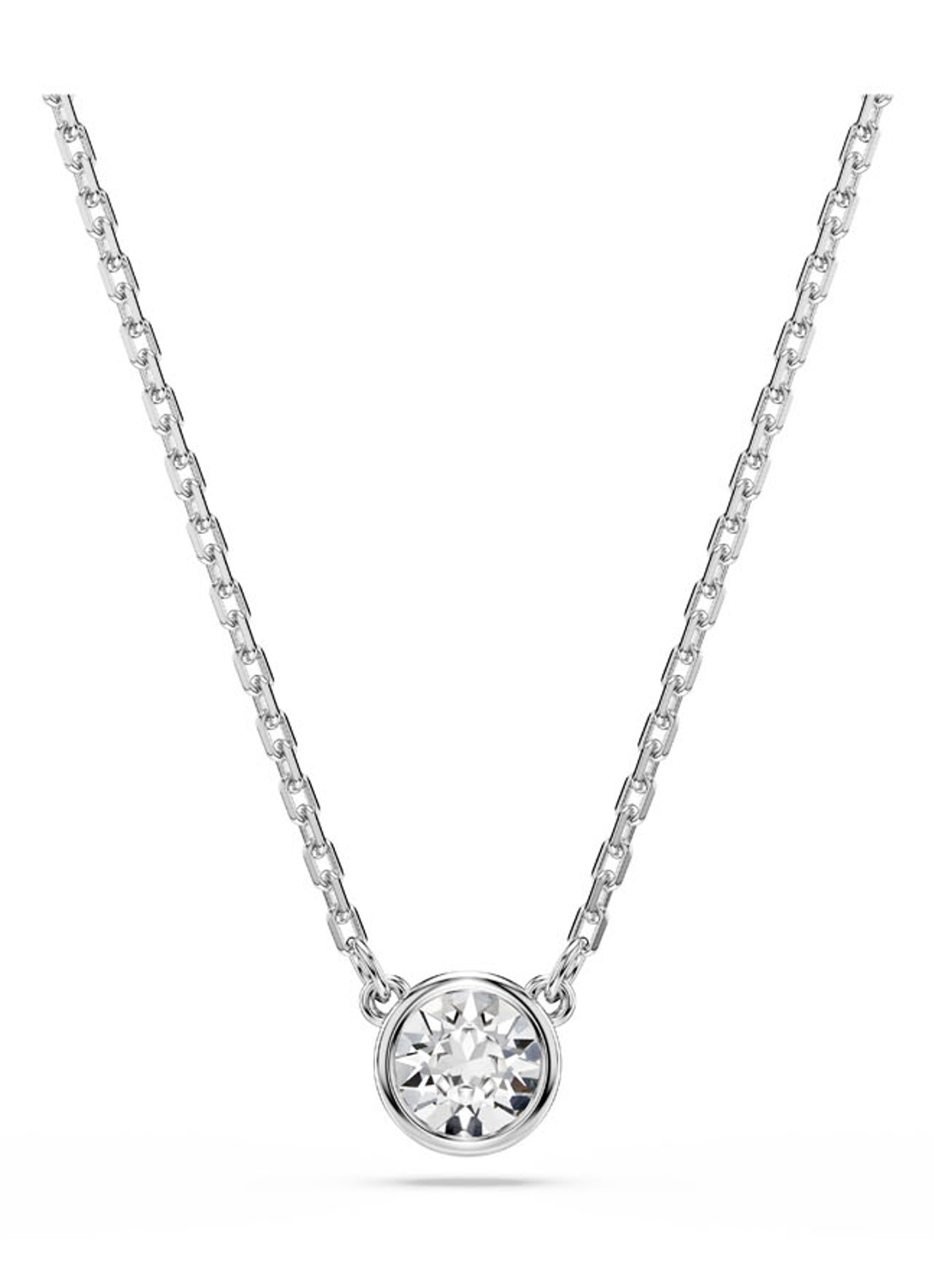Swarovski Imber ketting met kristal - voorkant 4 zilver