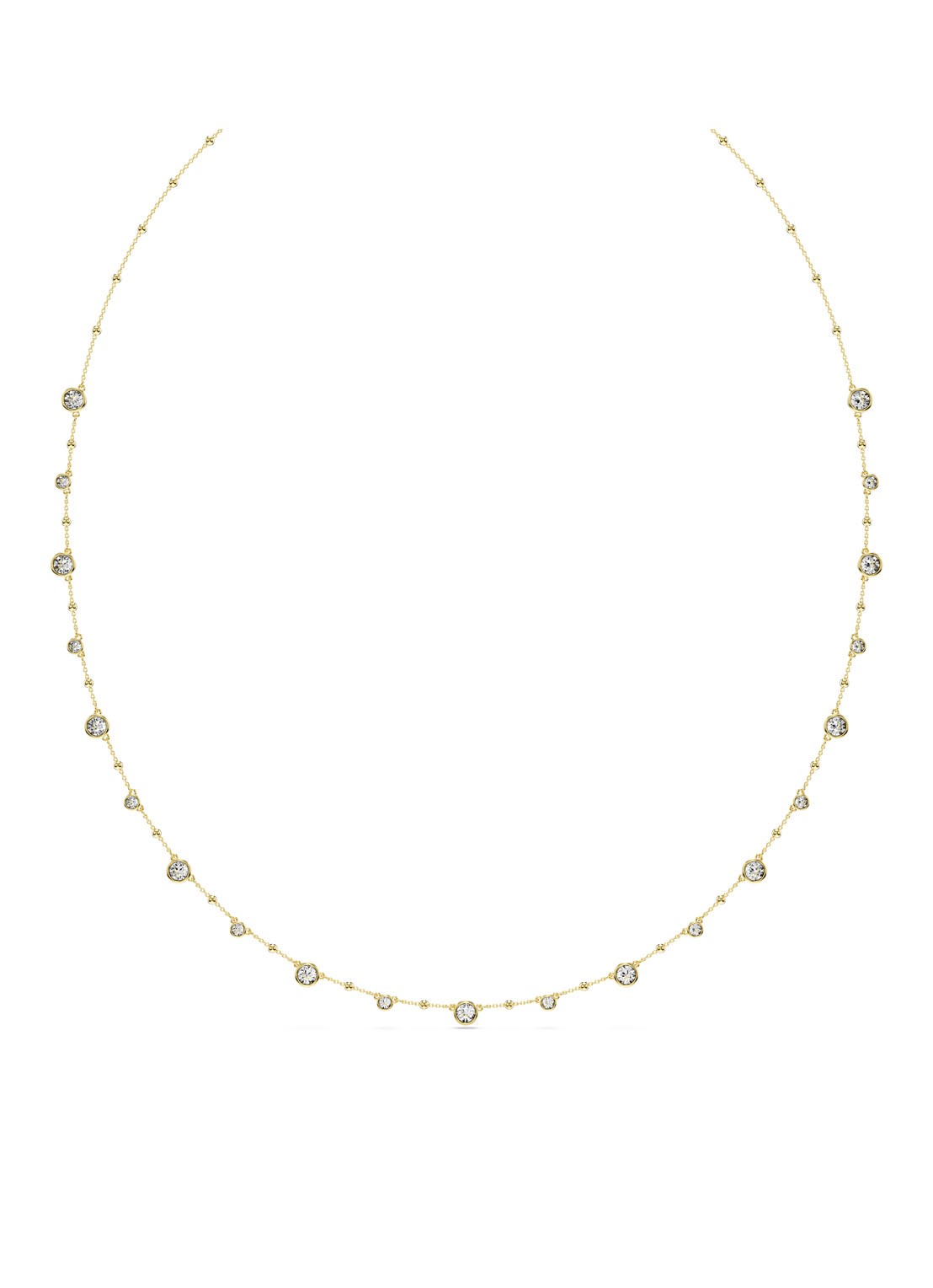 Swarovski Imber ketting verguld  - voorkant 4 goud