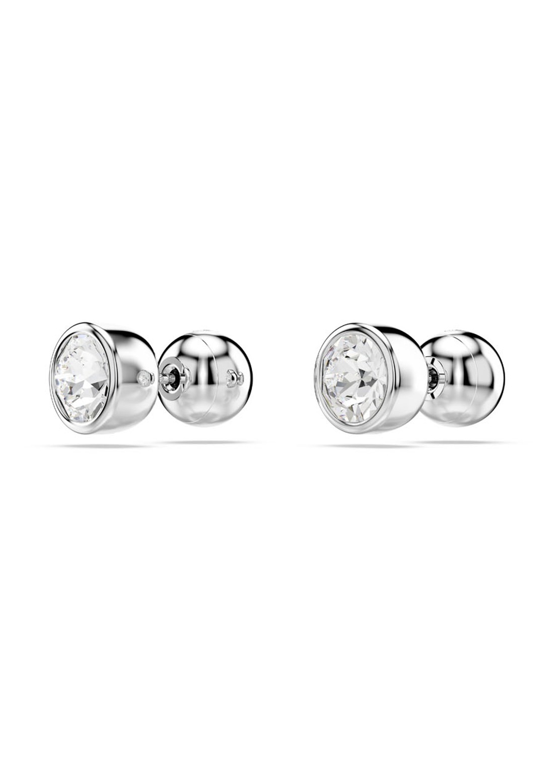 Swarovski Imber oorknopjes met kristal - detail 3 zilver