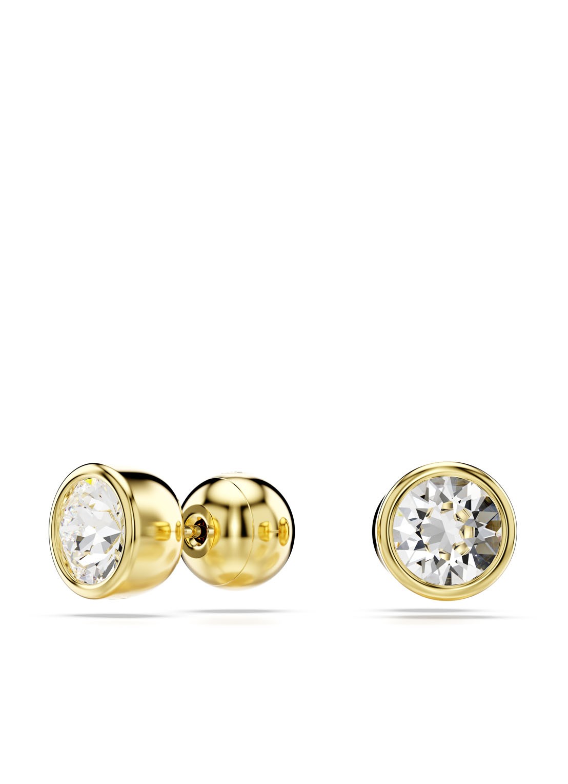 Swarovski Imber oorknopjes verguld  - detail goud