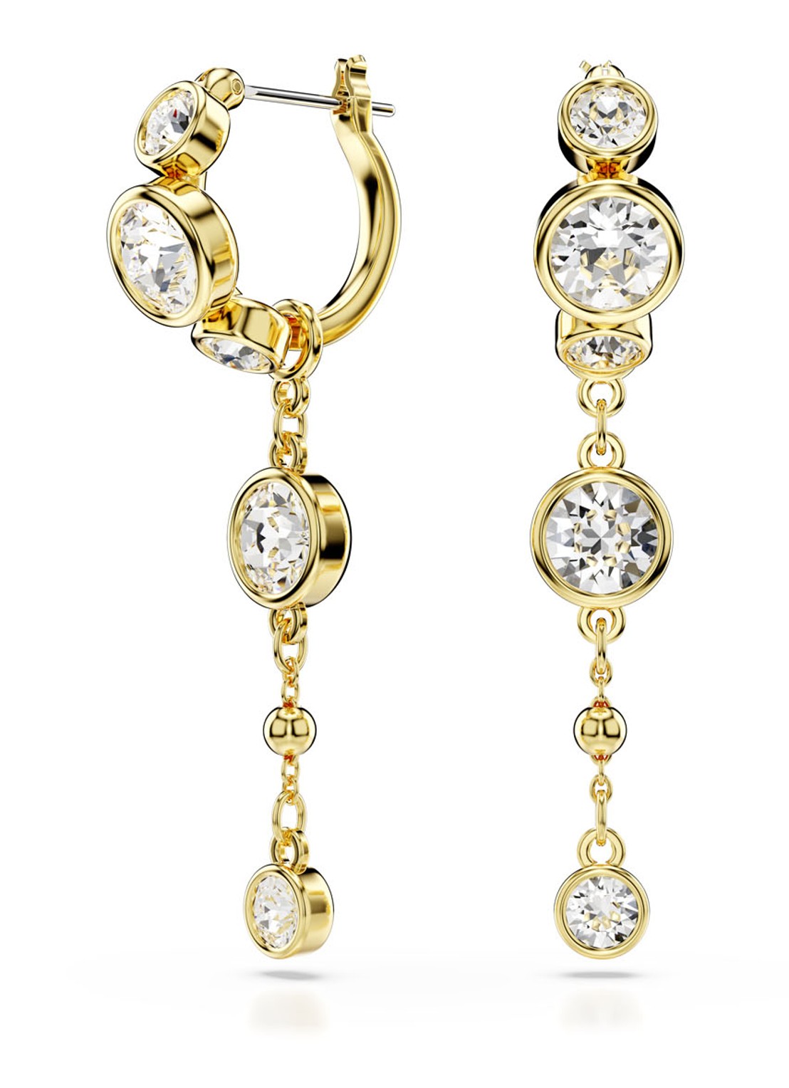 Swarovski Imber oorringen verguld  - voorkant 4 goud