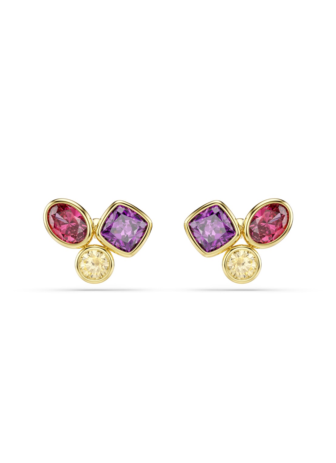 Swarovski Imber oorstekers verguld  - voorkant goud