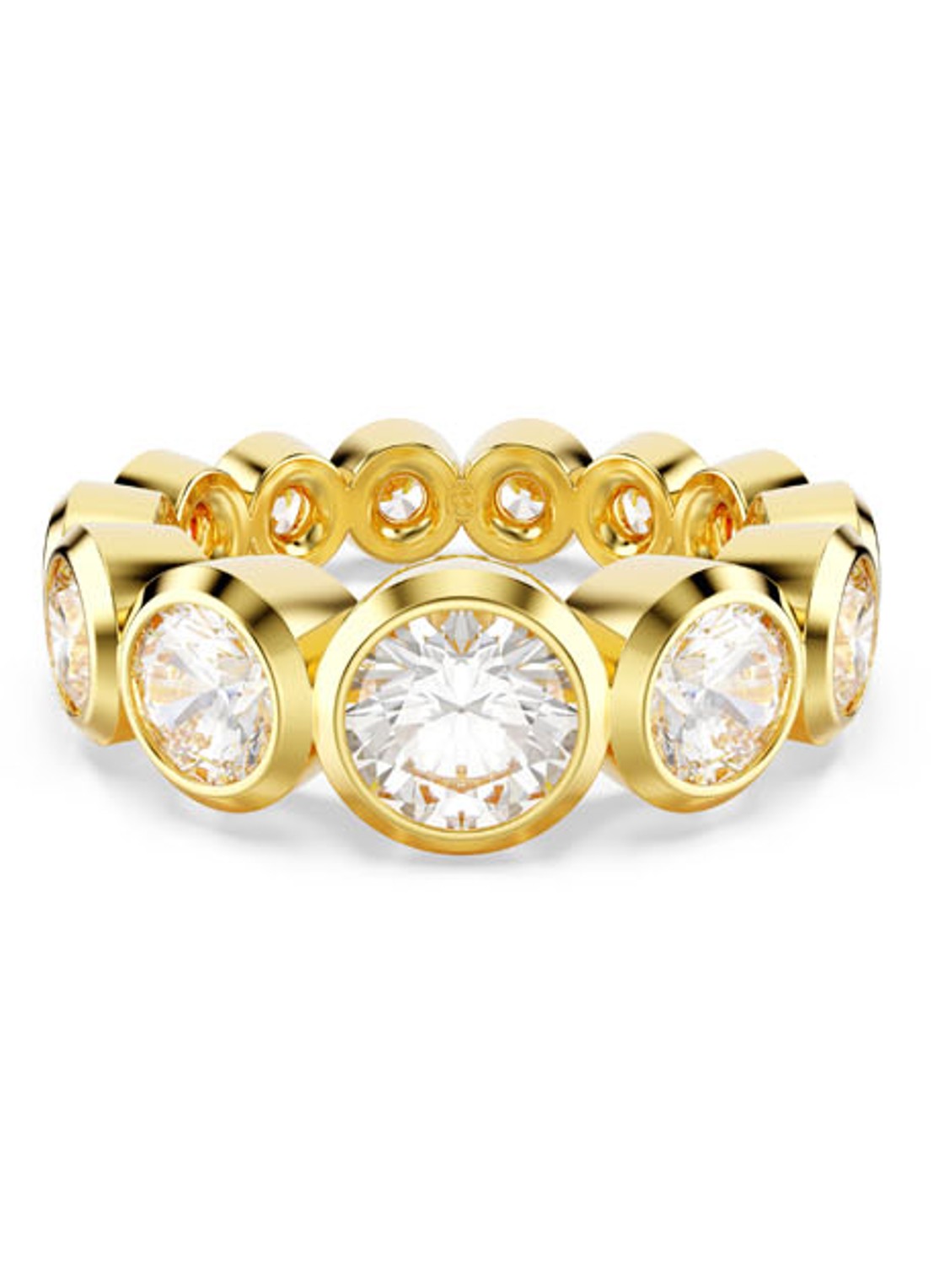 Swarovski Imber ring verguld 52  - voorkant goud