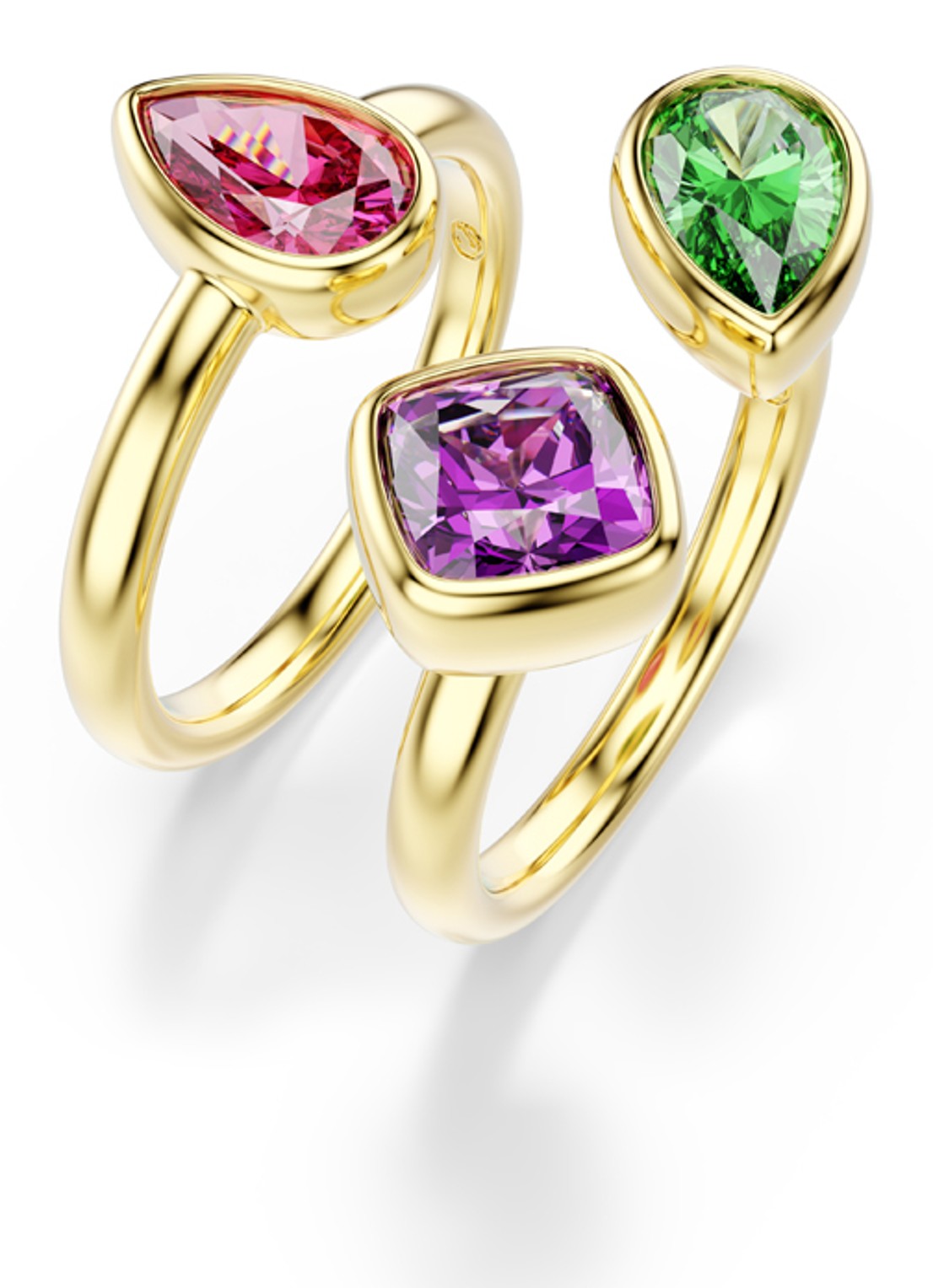 Swarovski Imber ring verguld 60 - detail 2 goud
