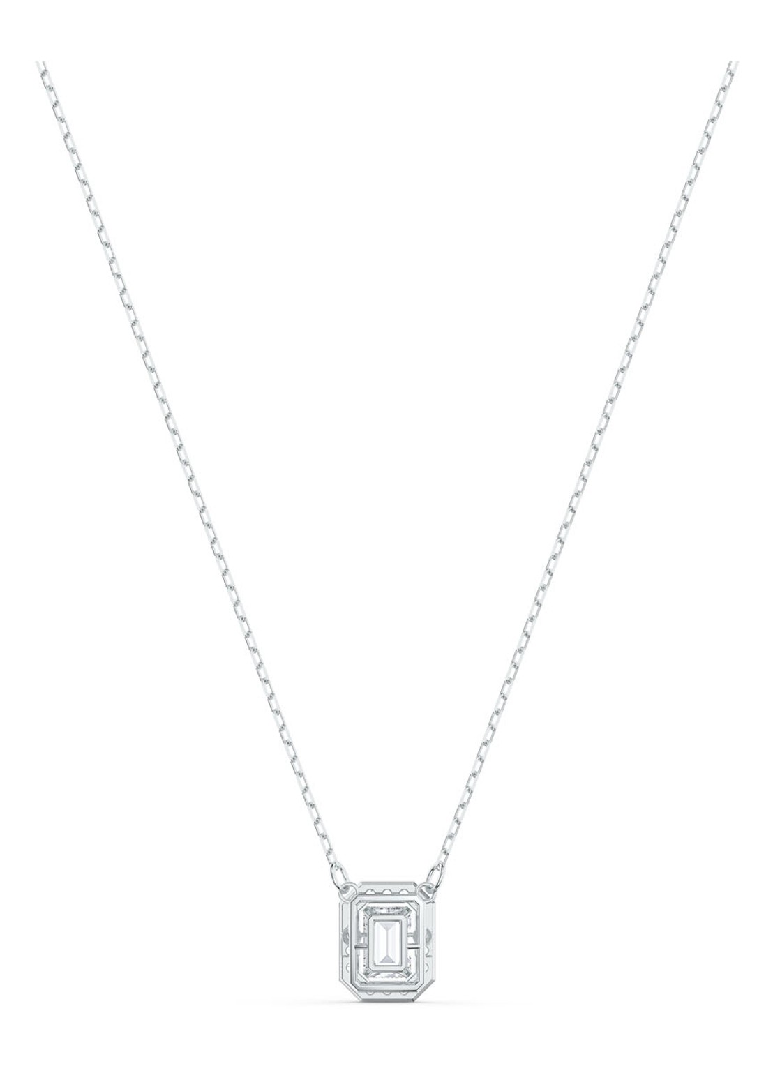 Swarovski Ketting met hanger en kristal - detail 5 zilver