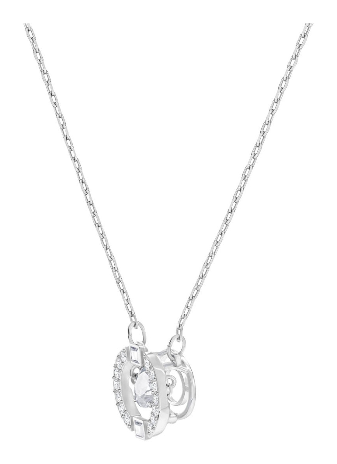 Swarovski Ketting met kristal - detail 2 zilver