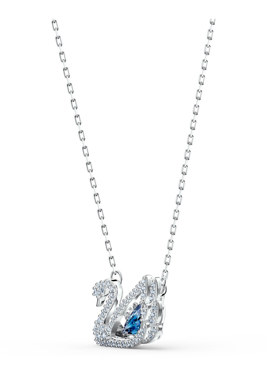 Swarovski Ketting met kristal - detail 3 zilver