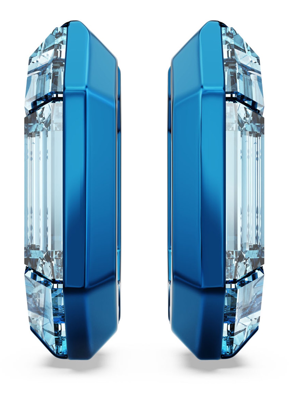 Swarovski Lucent oorringen met kristal - detail 2 blauw