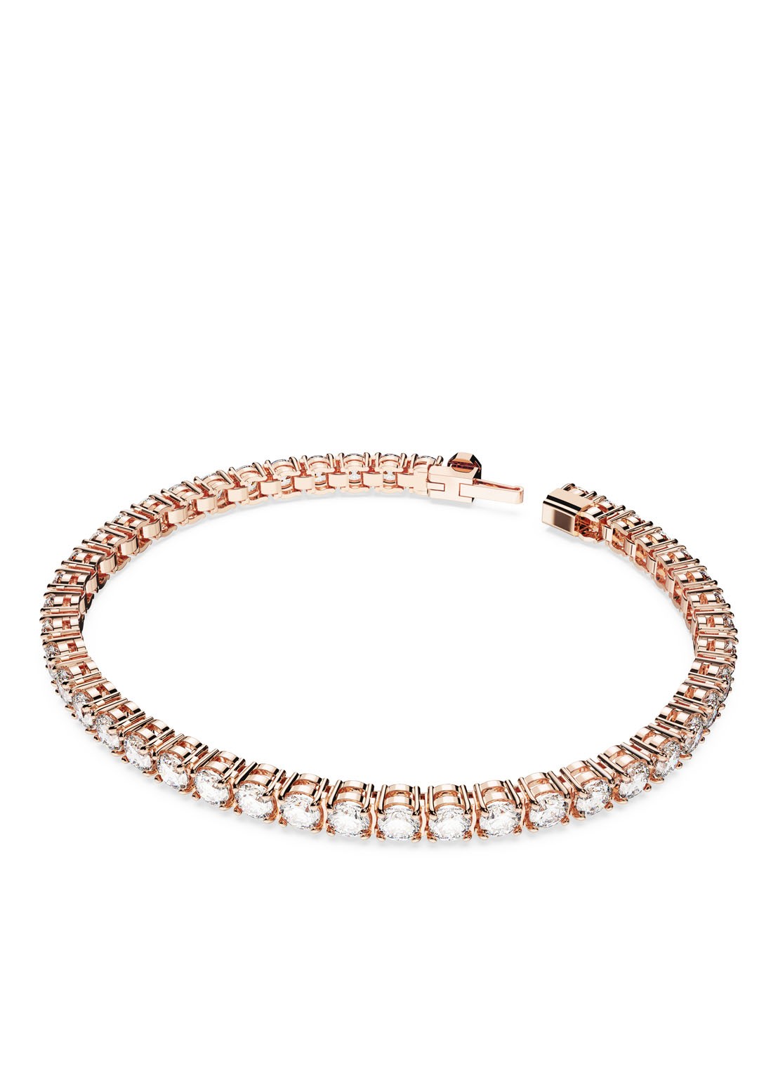 Swarovski Matrix armband met kristal L - detail roségoud