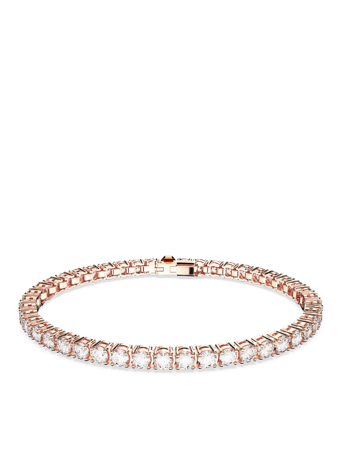 Swarovski Matrix armband met kristal L - voorkant 4 roségoud