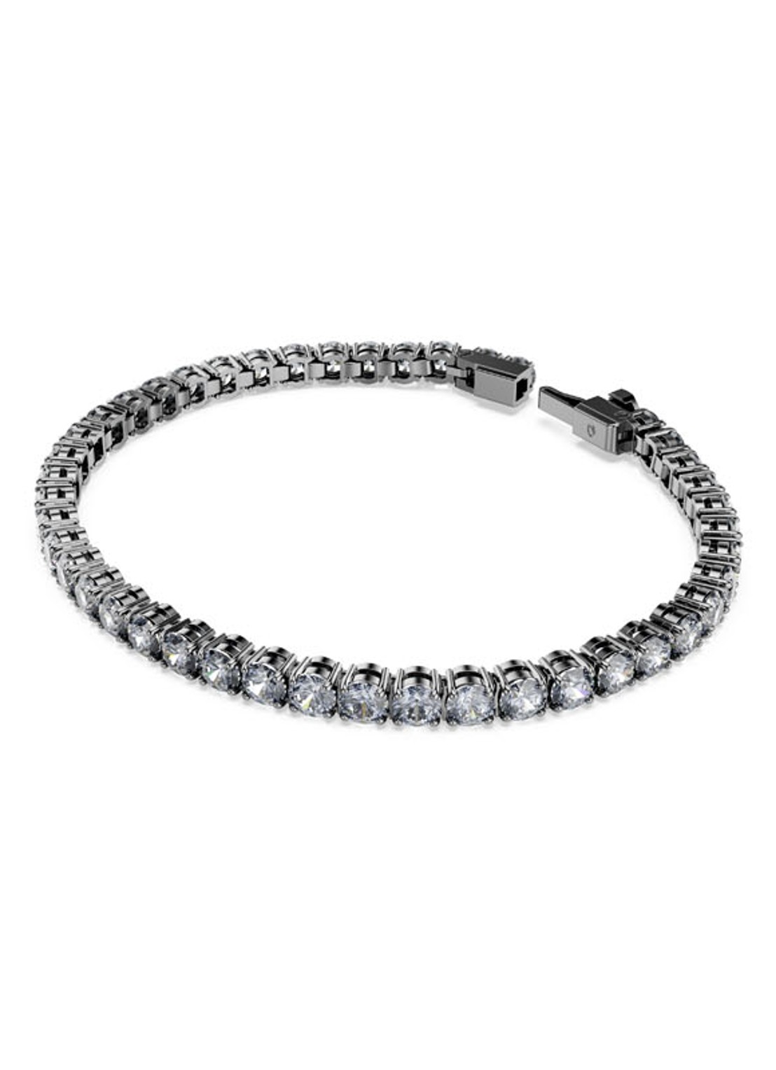 Swarovski Matrix armband met kristal L - detail metallic