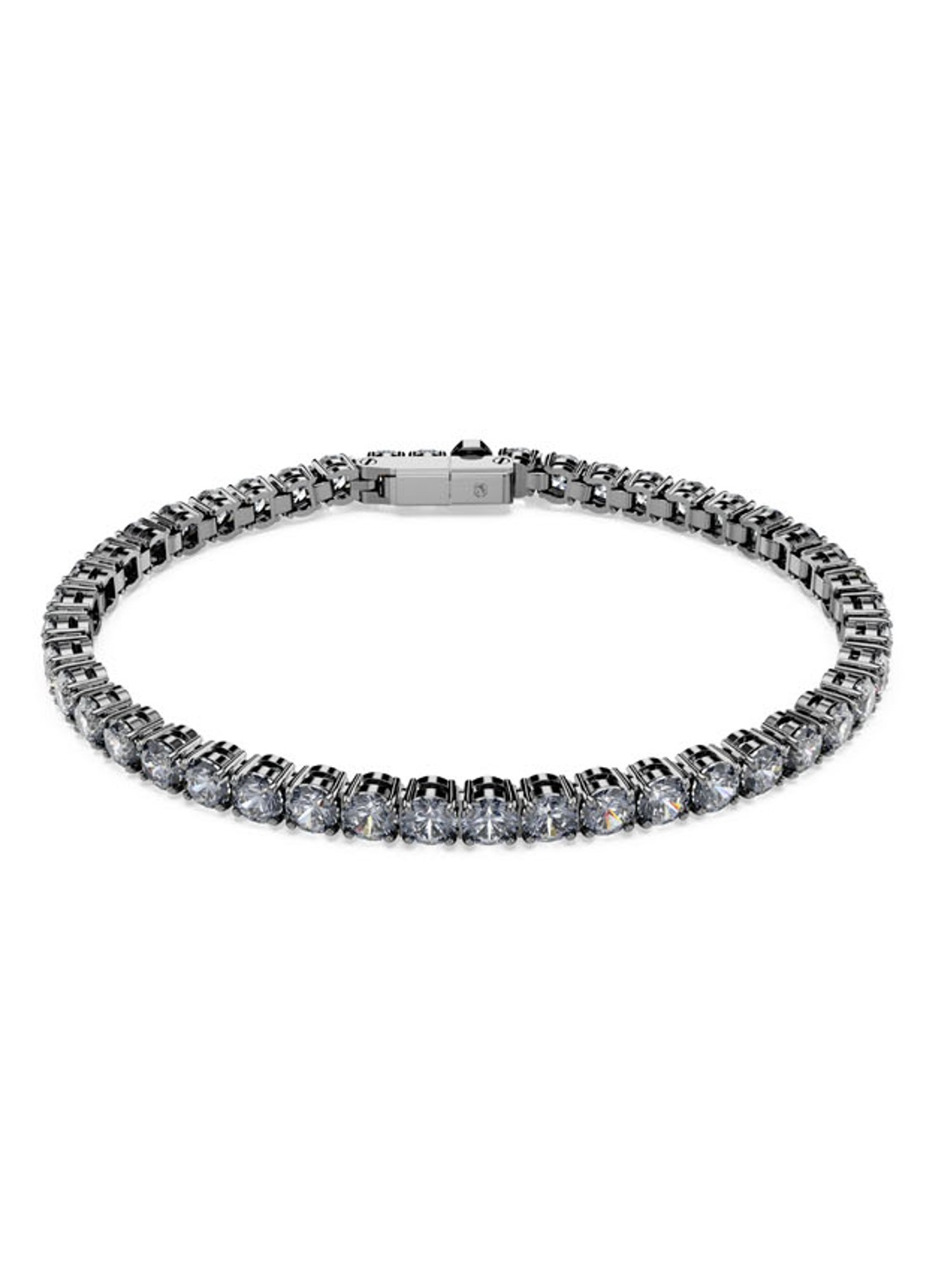 Swarovski Matrix armband met kristal L - voorkant 4 metallic