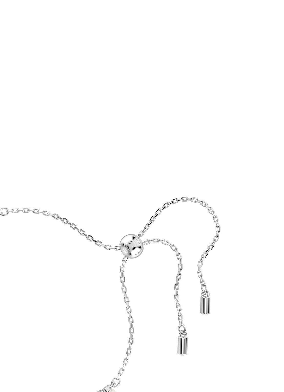 Swarovski Matrix armband met kristal M - detail 2 zilver