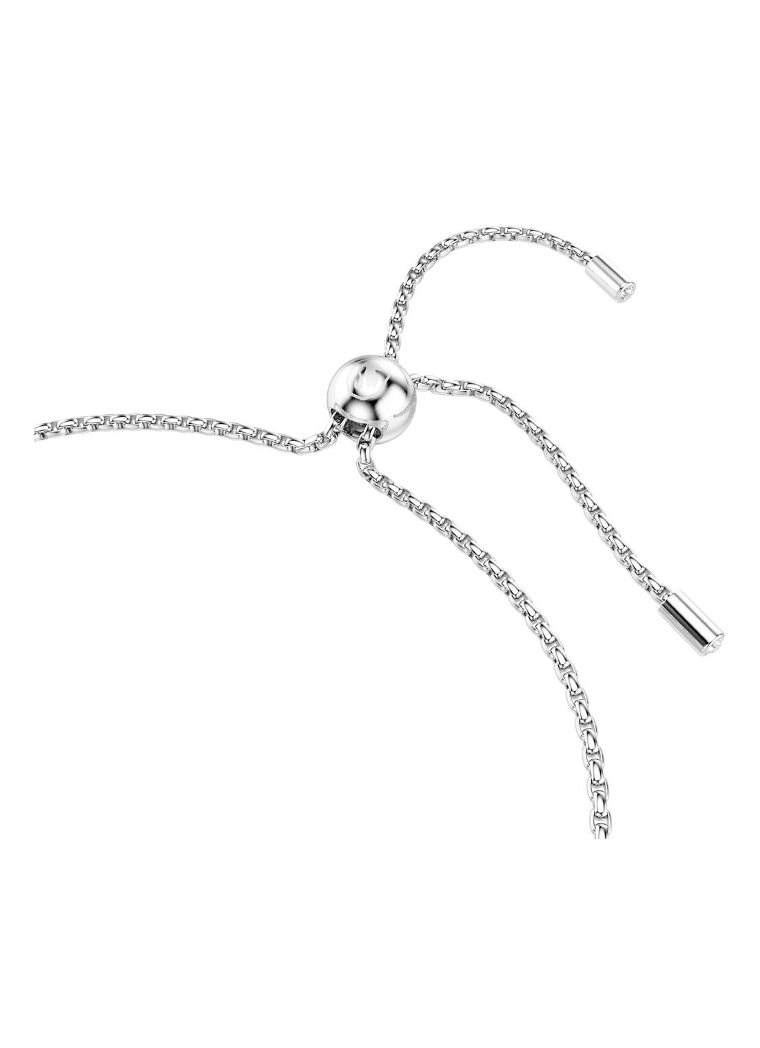 Swarovski Matrix armband met kristal M - detail 2 zilver
