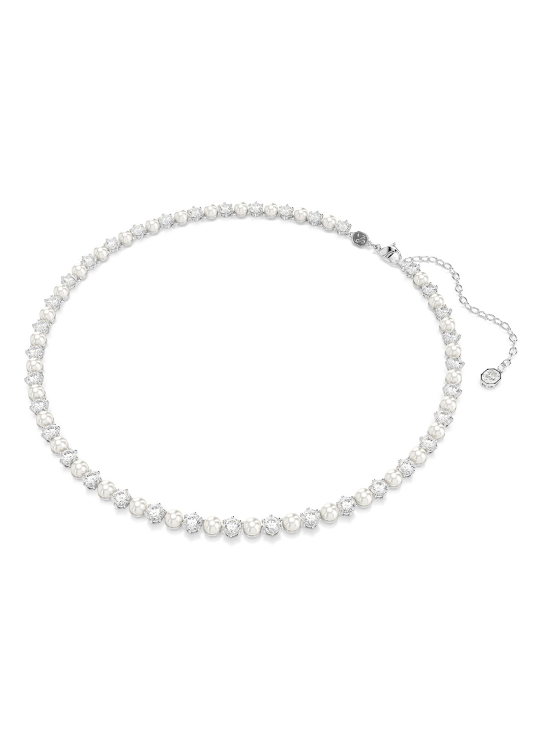 Swarovski Matrix armband met kristal - detail zilver
