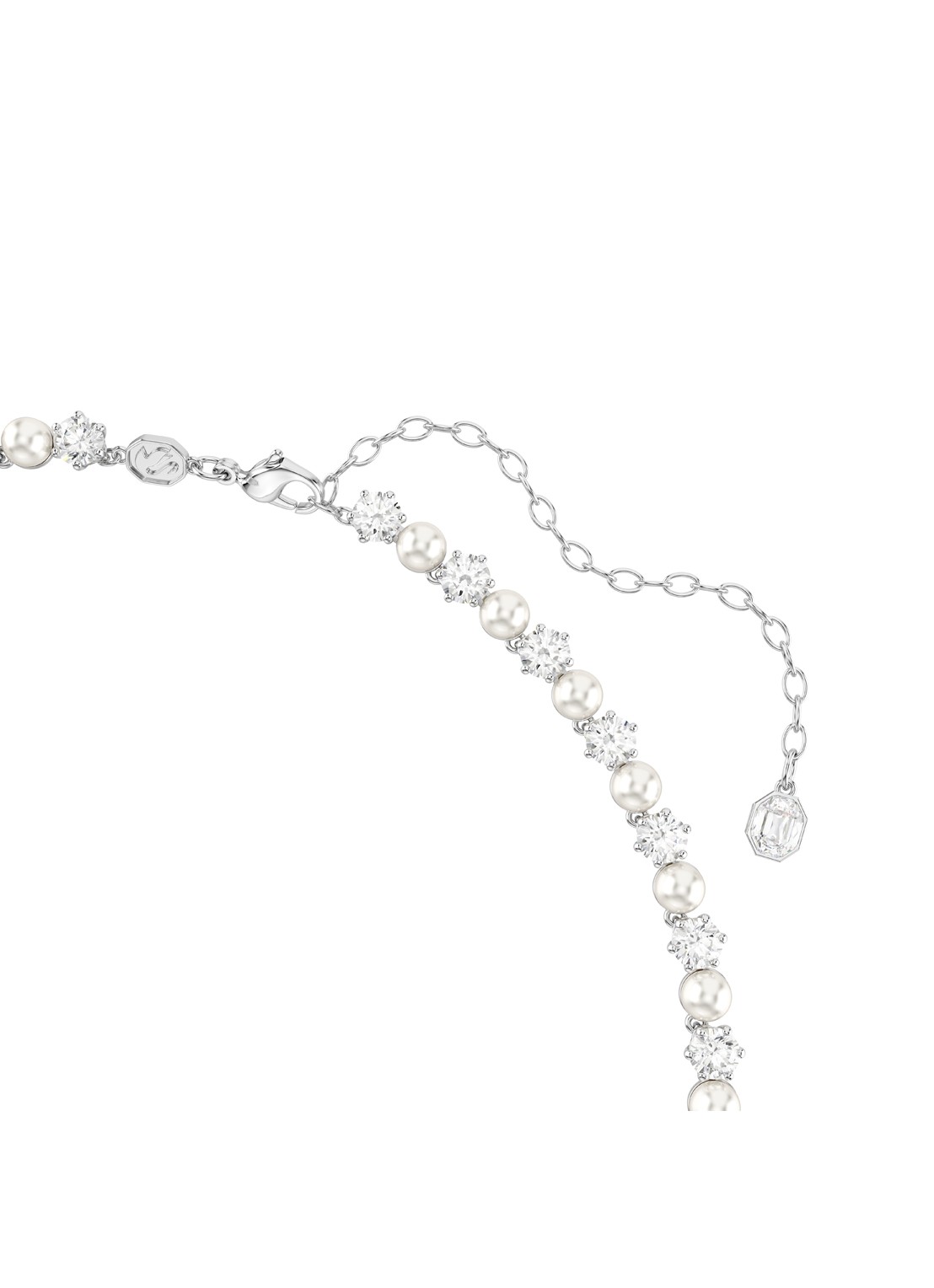 Swarovski Matrix armband met kristal - detail 2 zilver
