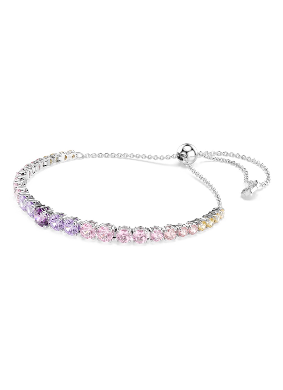 Swarovski Matrix armband met kristal - detail 2 zilver