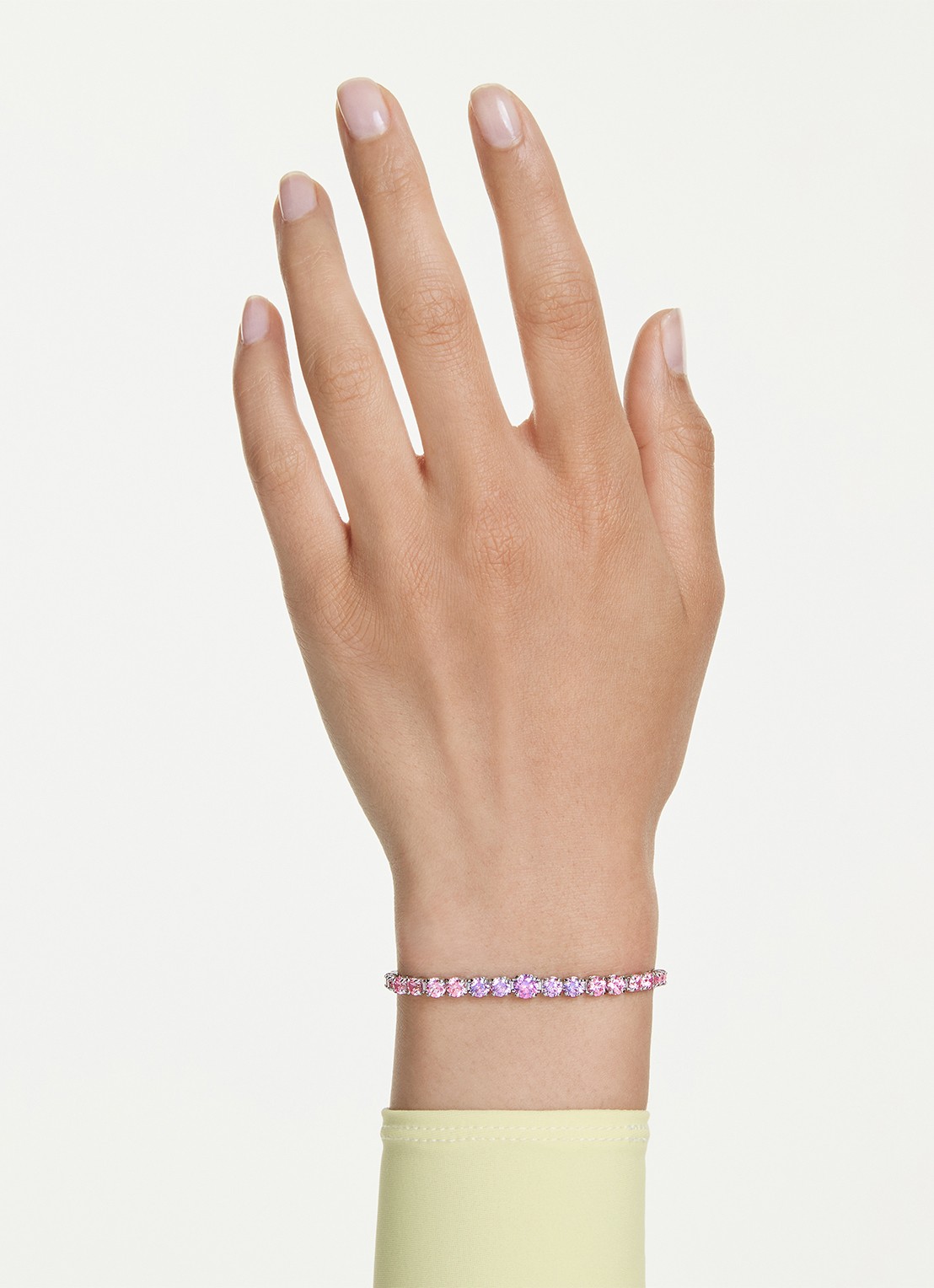 Swarovski Matrix armband met kristal - detail 6 zilver