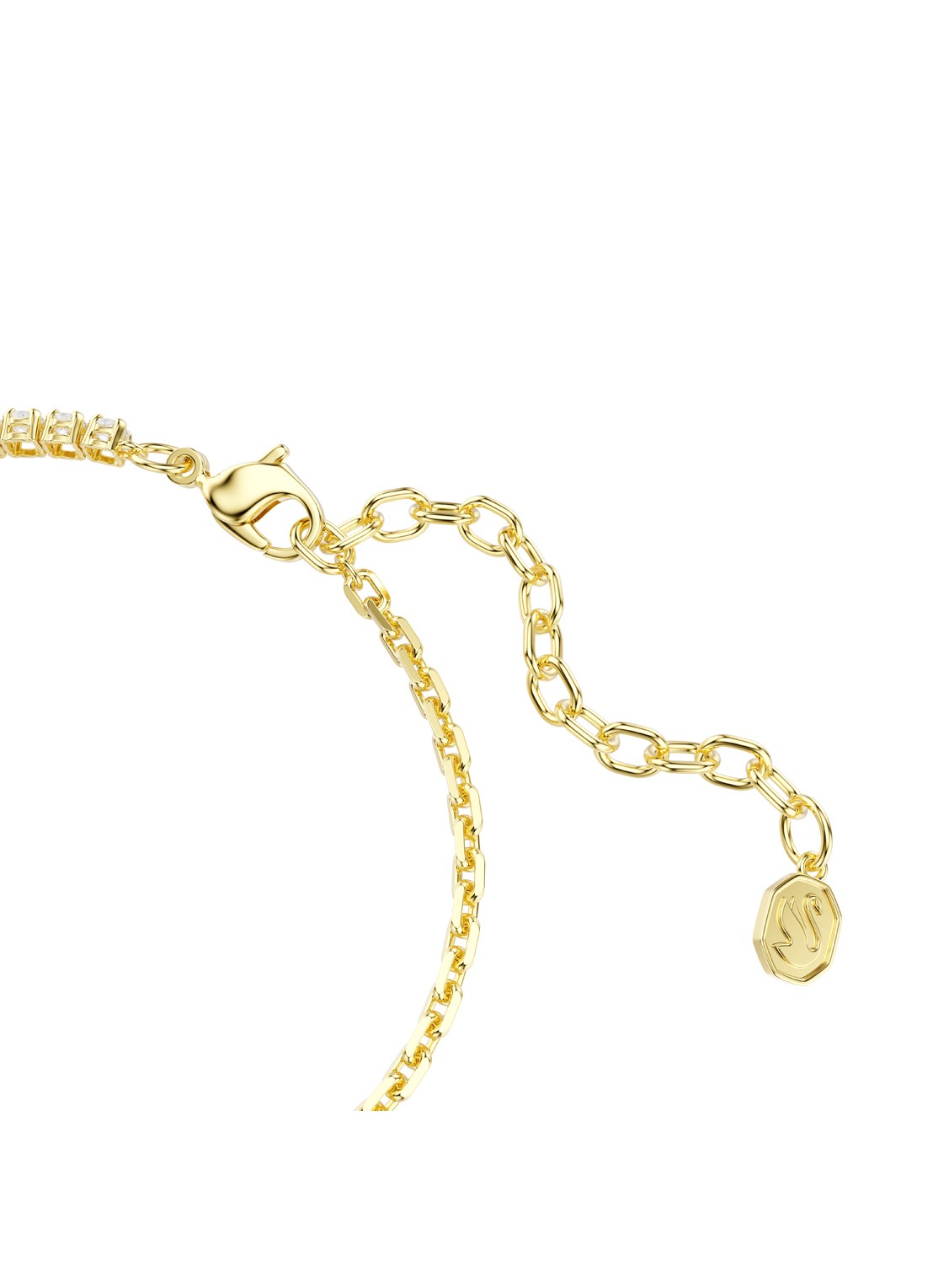 Swarovski Matrix armband met kristal - detail 3 goud
