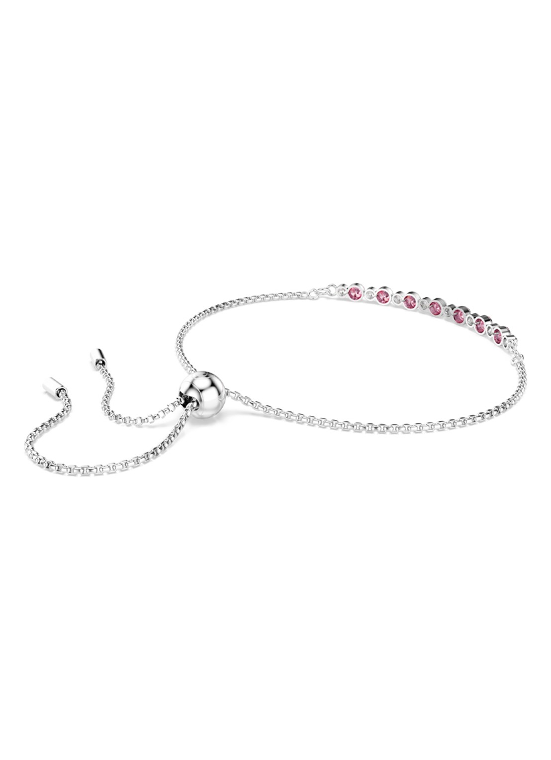 Swarovski Matrix armband met kristal - detail 3 zilver