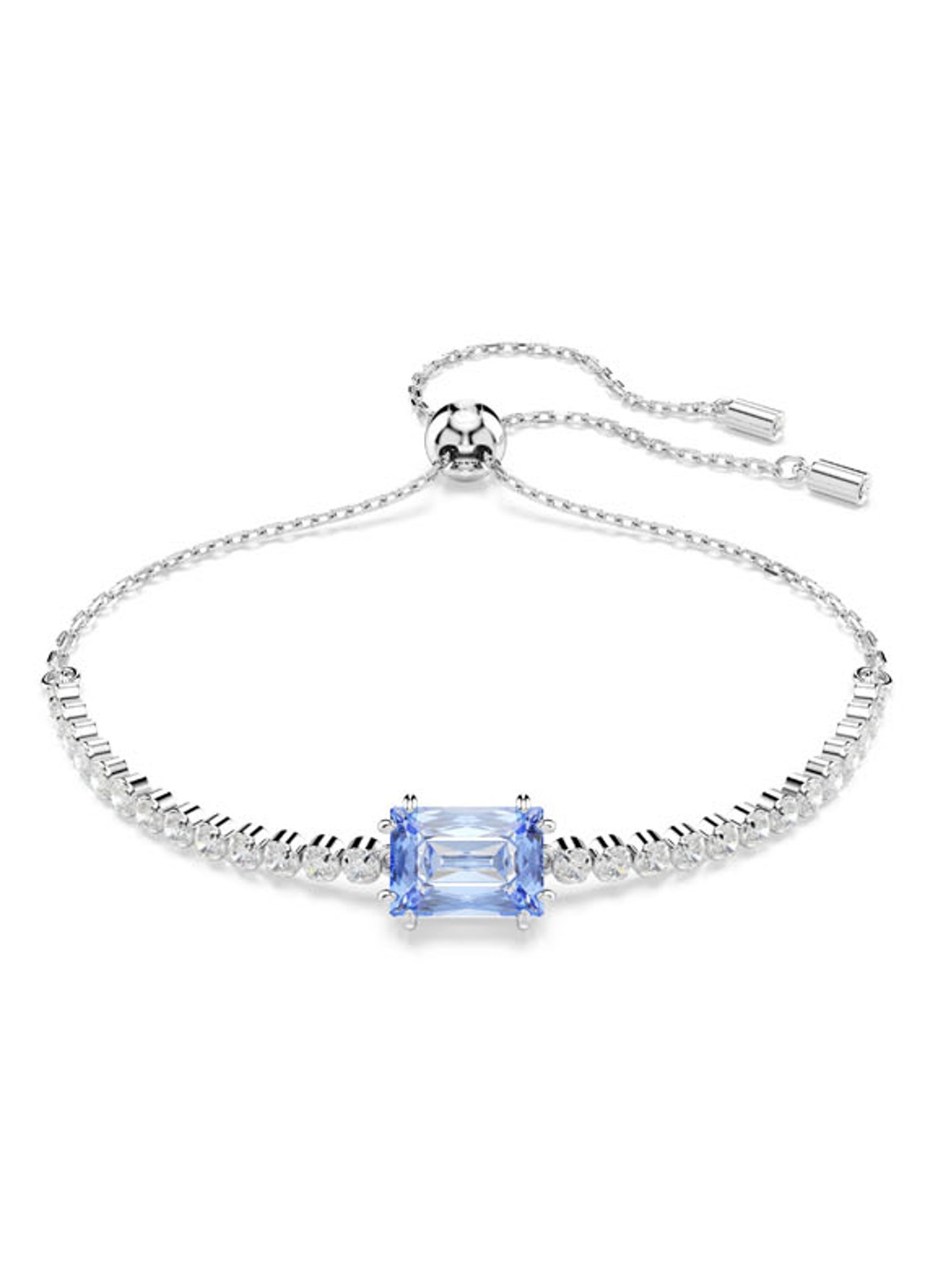Swarovski Matrix armband met zirkonia M - voorkant zilver
