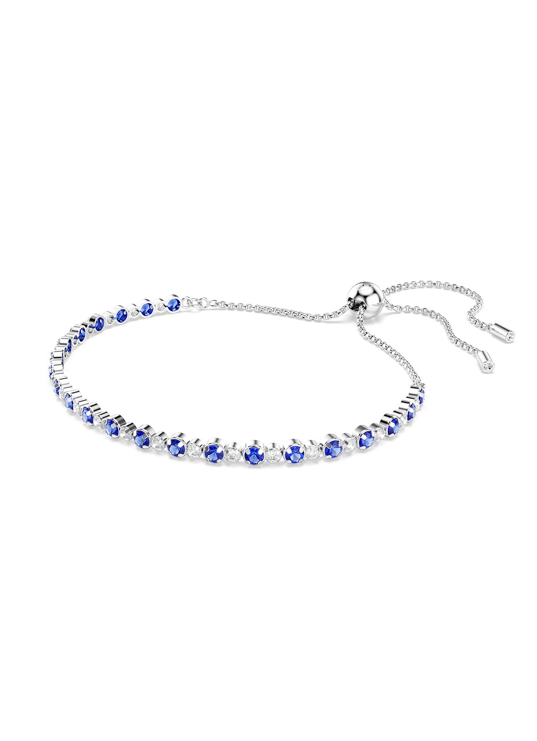 Swarovski Matrix armband met zirkonia M - detail 3 blauw