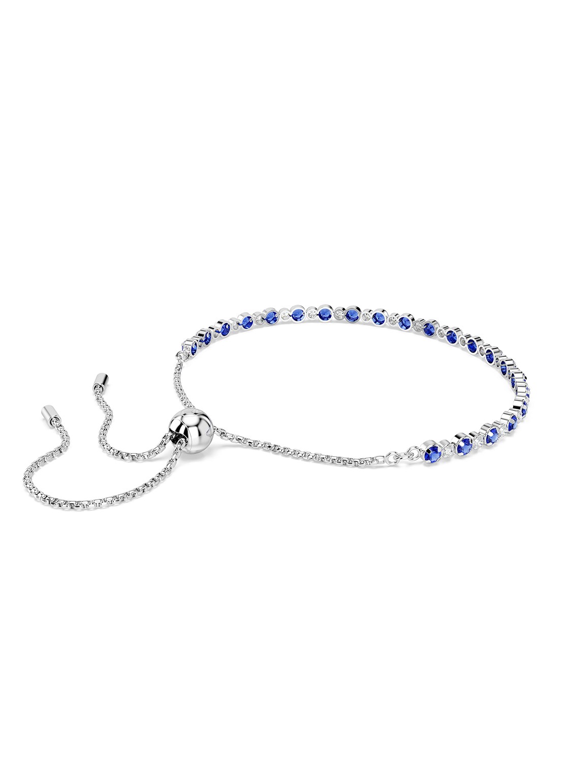 Swarovski Matrix armband met zirkonia M - detail 6 blauw