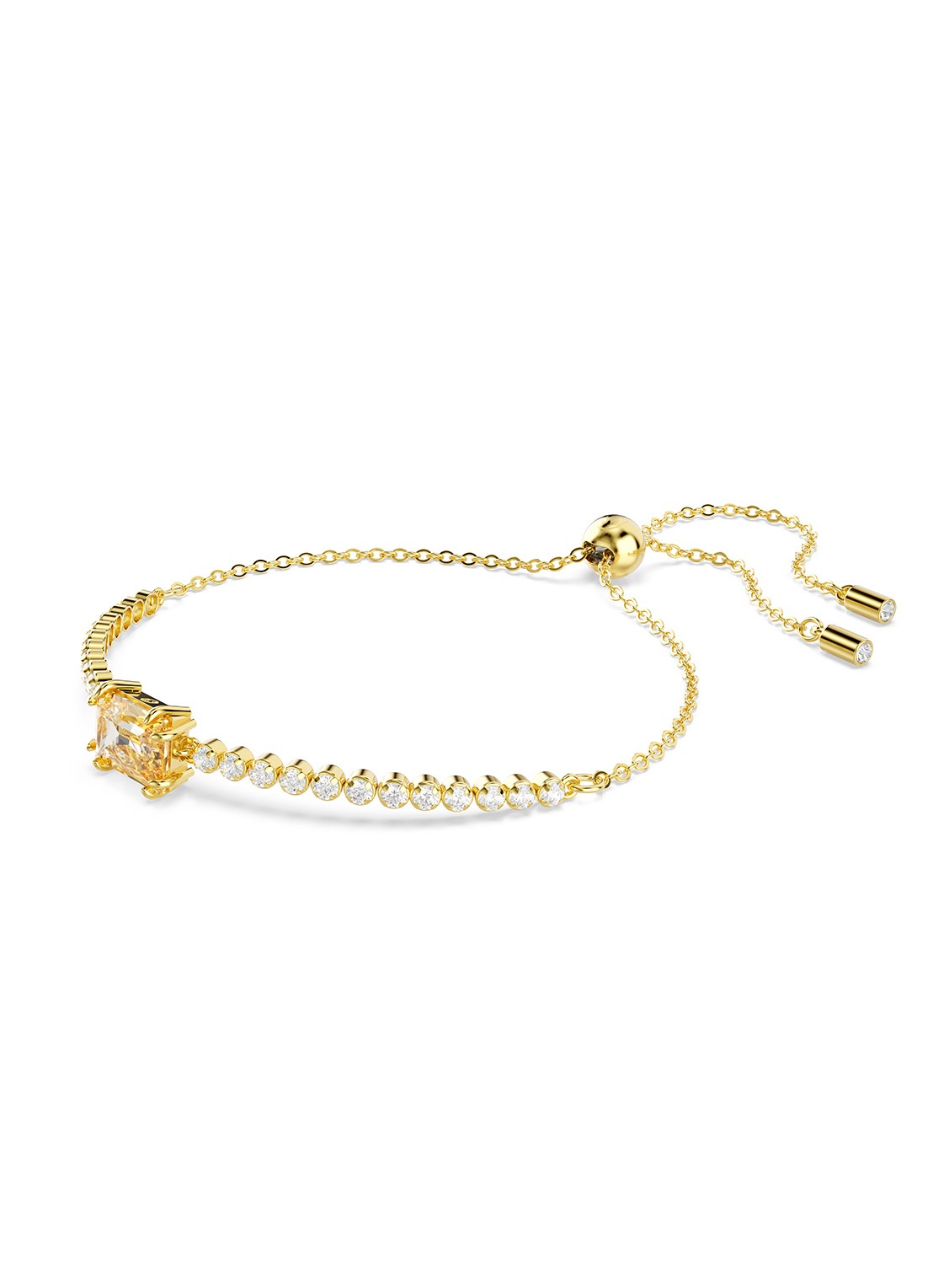 Swarovski Matrix armband met zirkonia M - detail goud