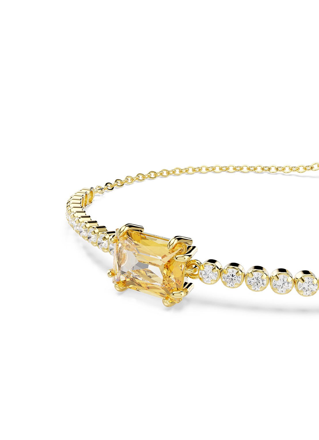 Swarovski Matrix armband met zirkonia M - detail 3 goud