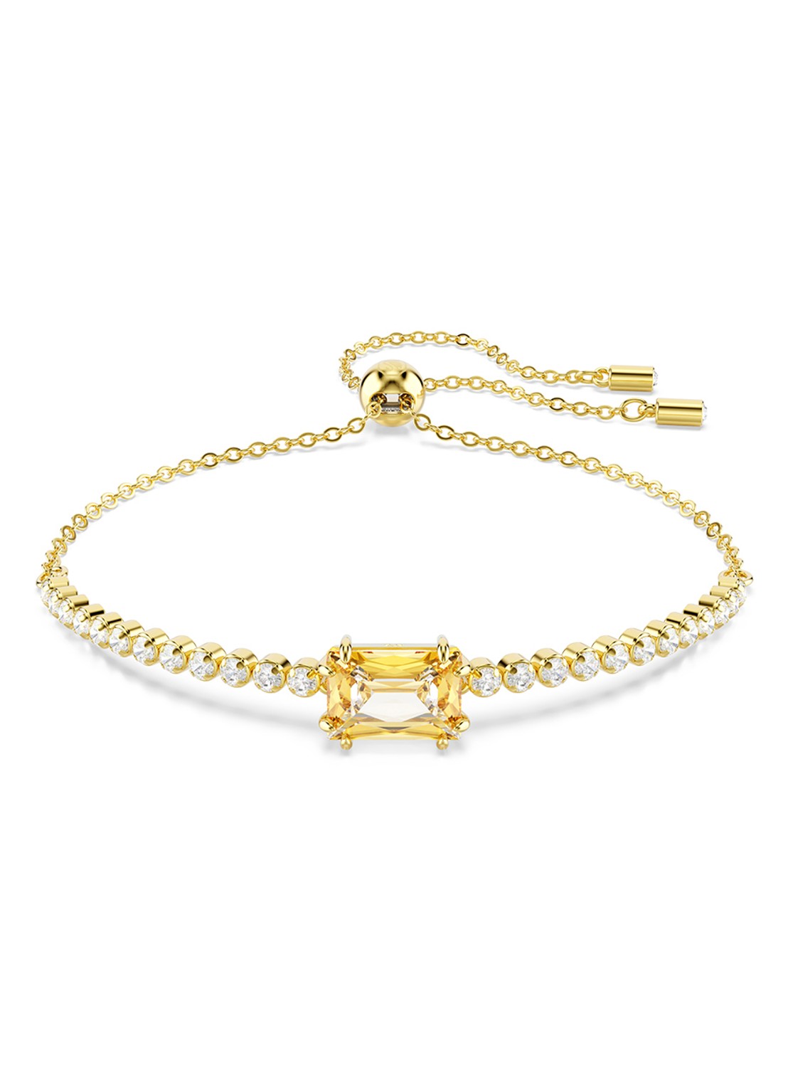 Swarovski Matrix armband met zirkonia M - voorkant 5 goud