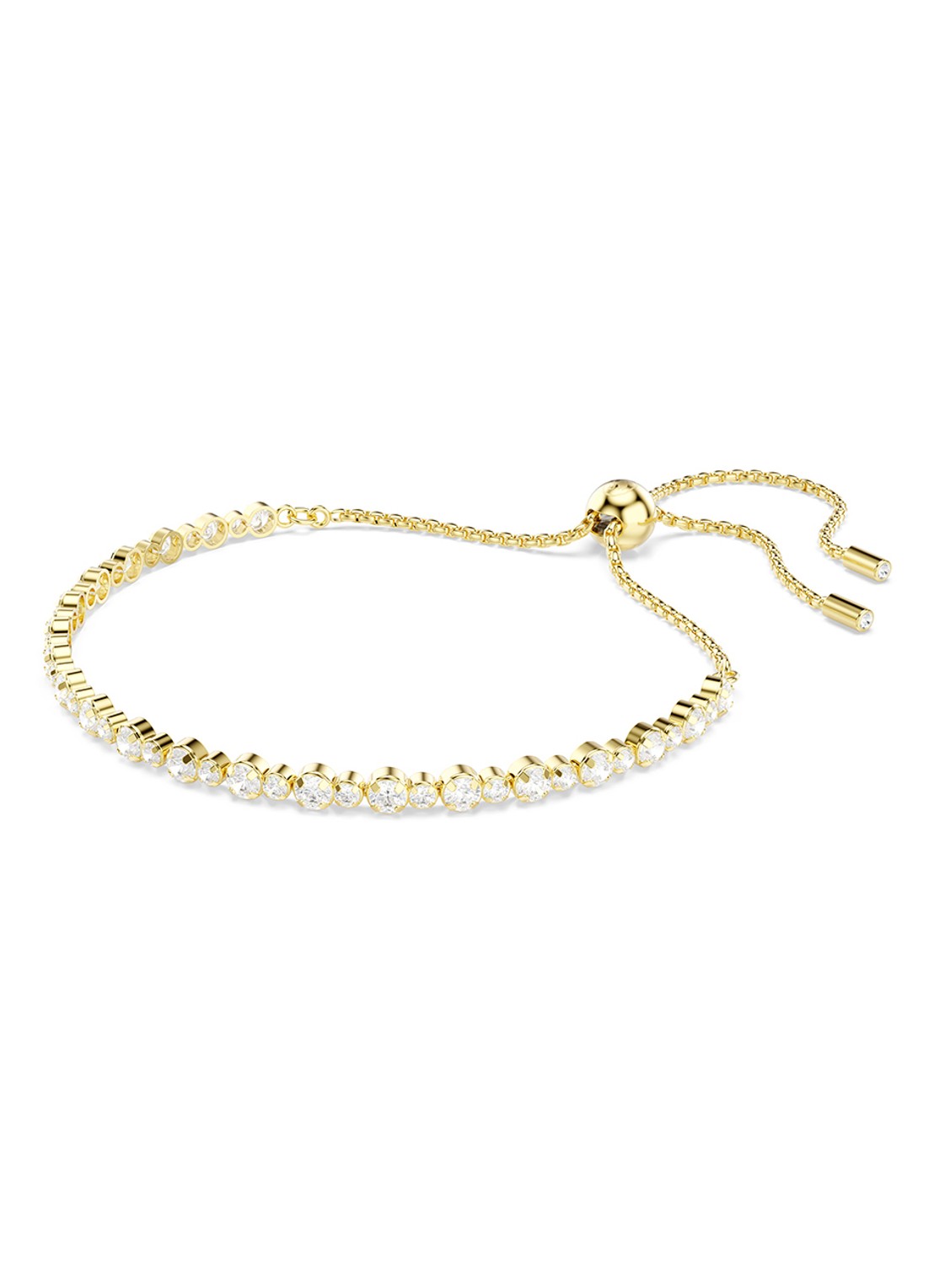 Swarovski Matrix armband met zirkonia M - detail goud