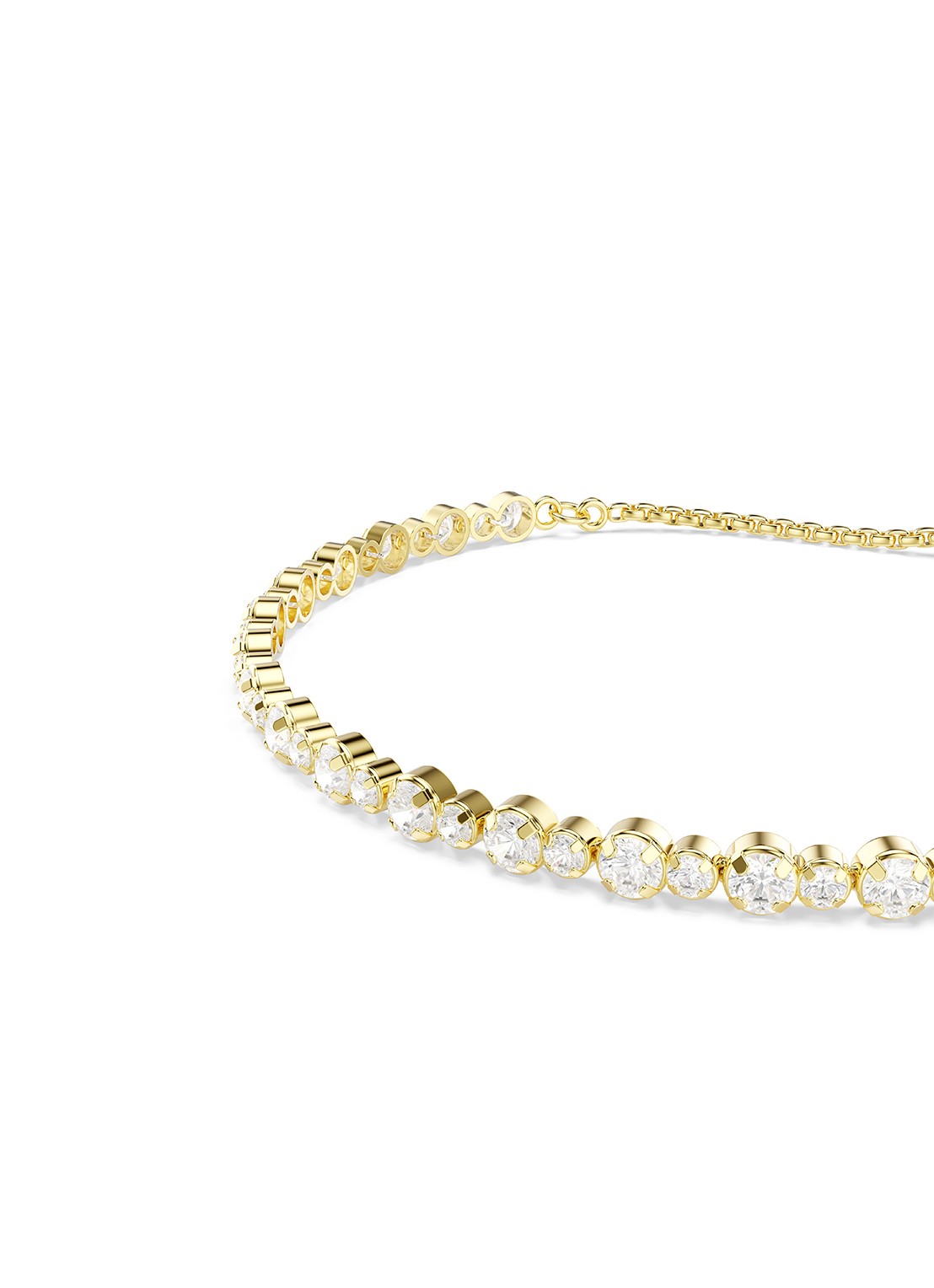 Swarovski Matrix armband met zirkonia M - detail 3 goud